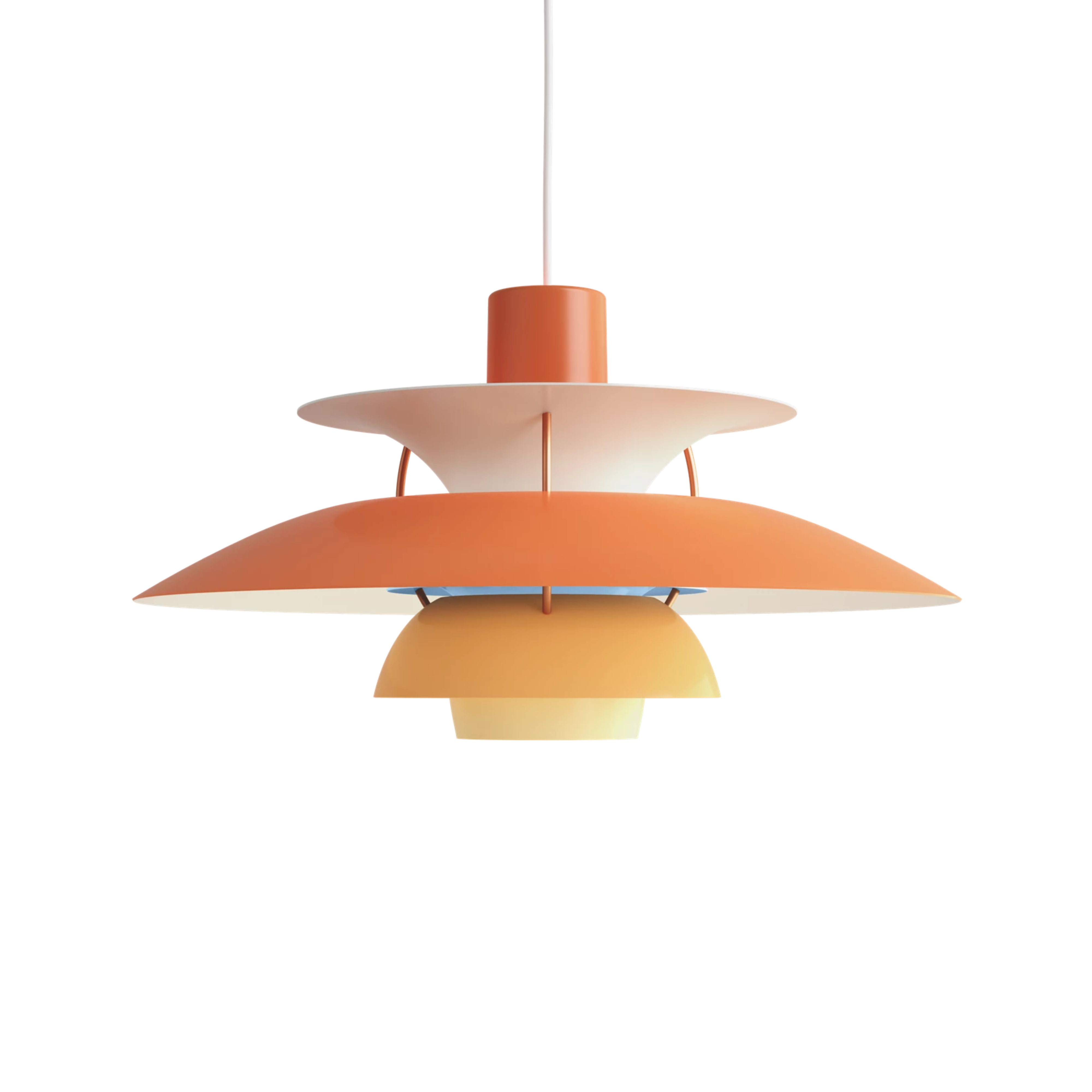 Hanglamp PH 5 in oranje tinten