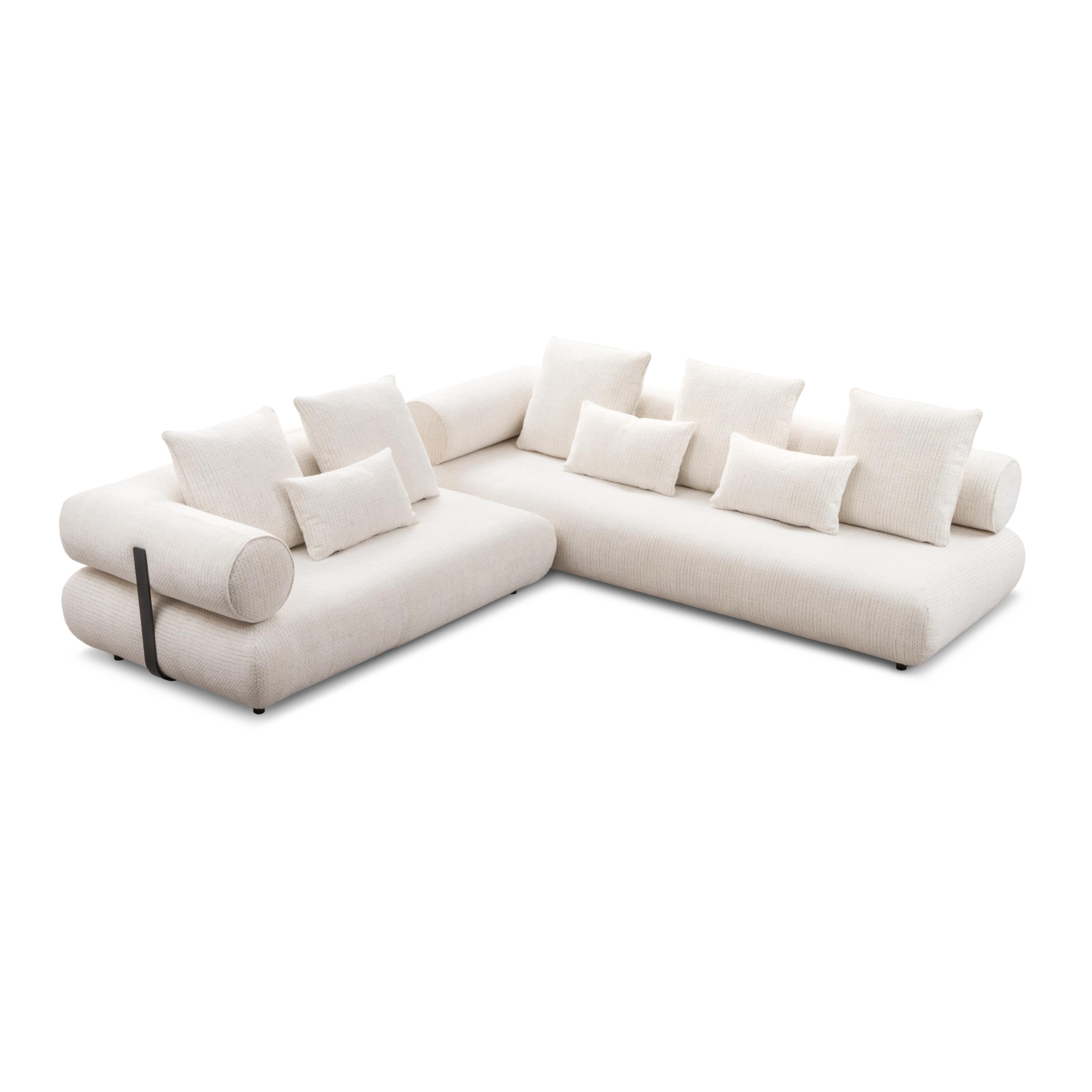 Right-facing modular corner sofa CASABLANCA customizable
