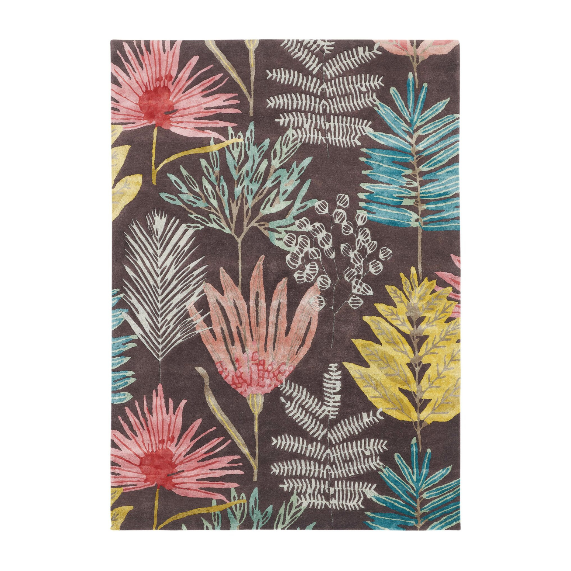 YASUNI CERISE brauner Teppich