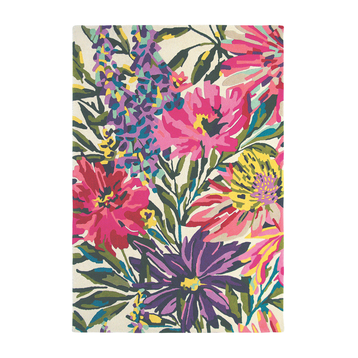 Vloerkleed FLOREALE FUCHSIA roze-paars