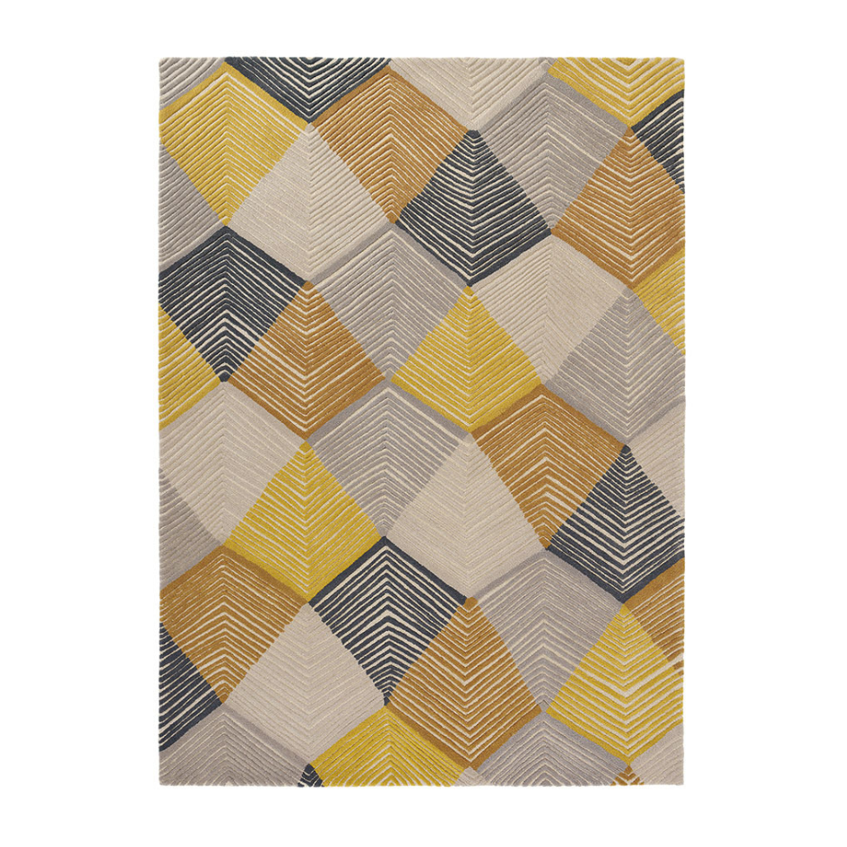 RHYTHM SAFFRON Teppich beige und gelb