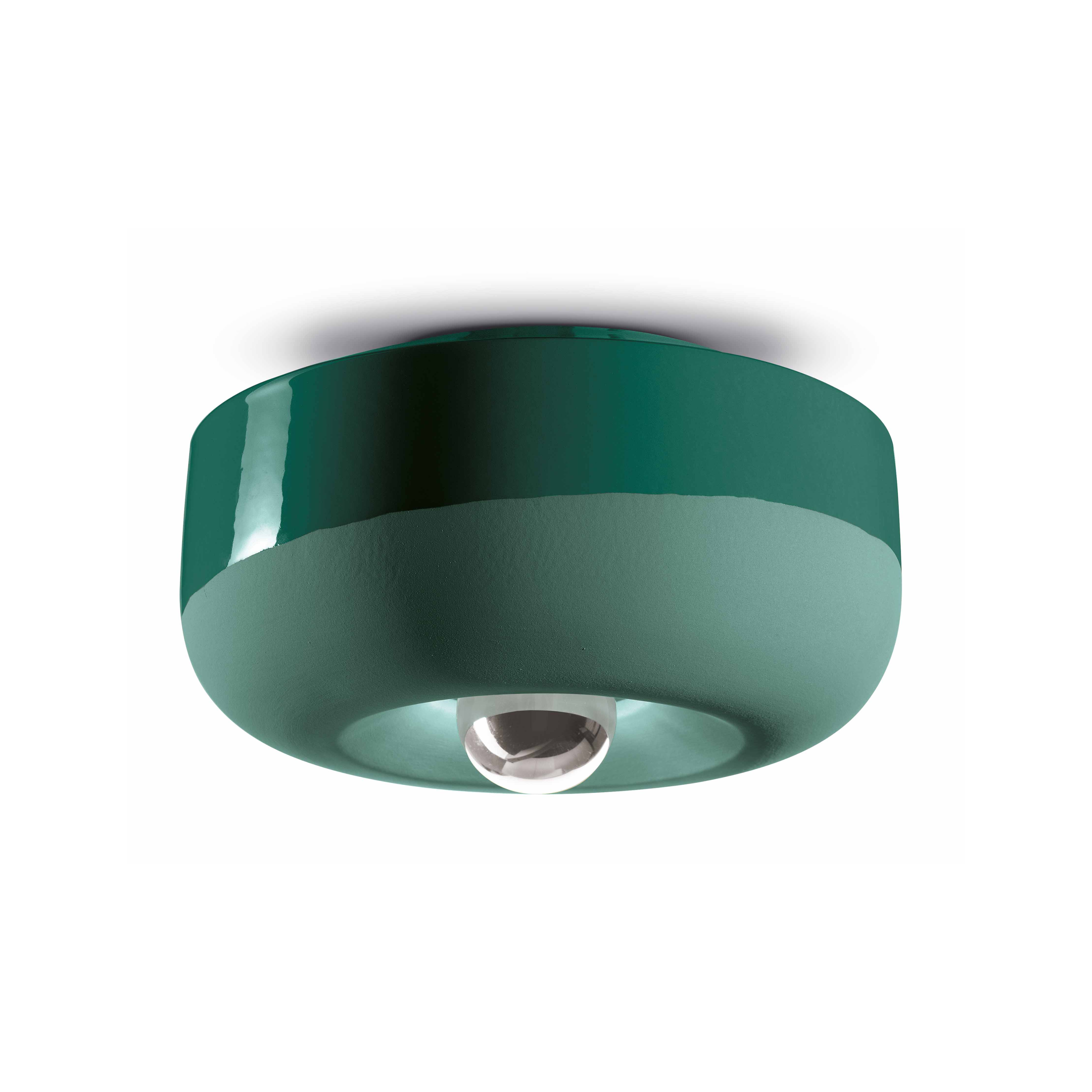 Wandlamp keramisch BELLOTA flesgroen