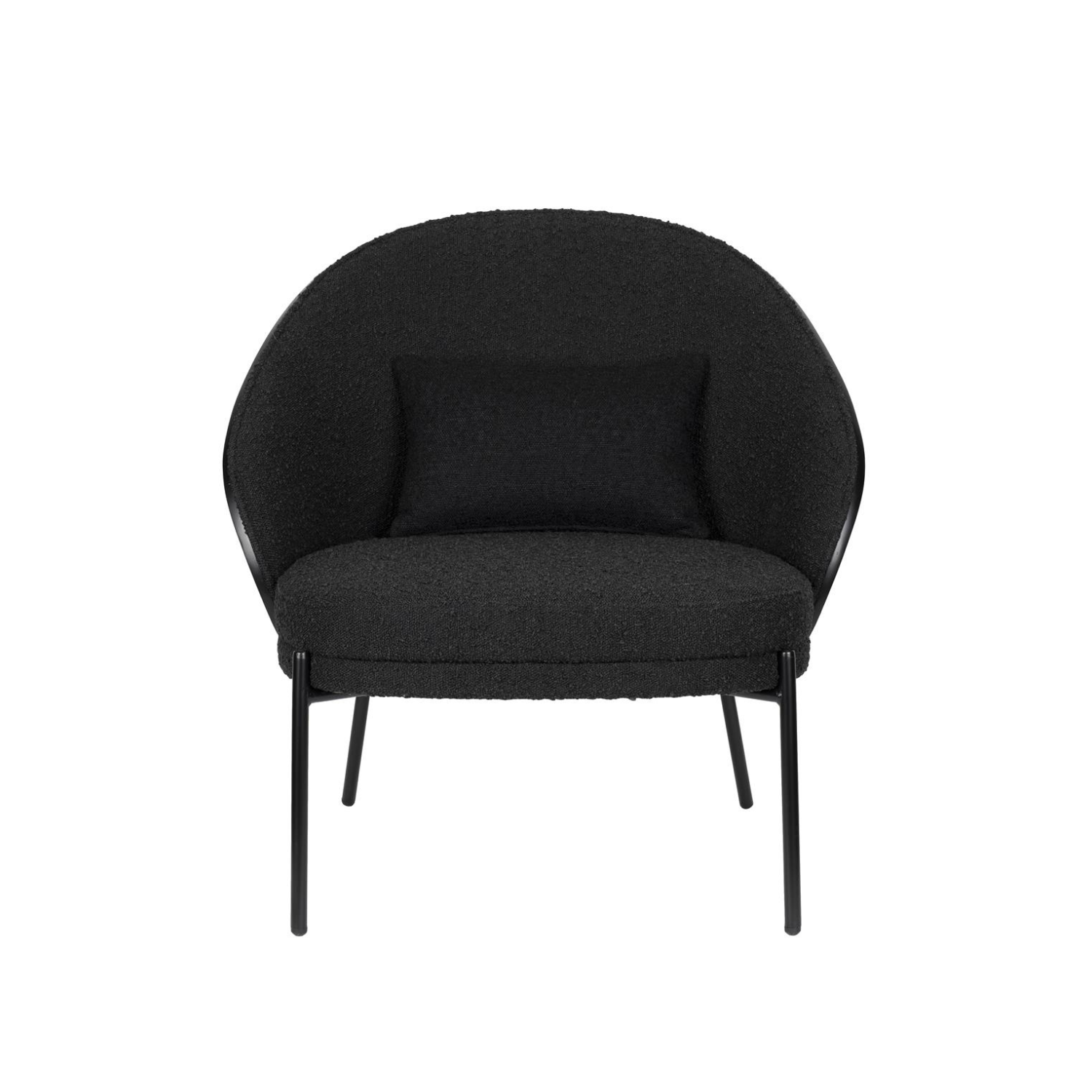 Rodin black armchair