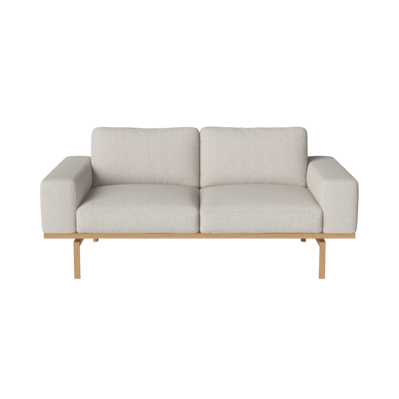 2-Personen-Sofa Elton-Basis aus Eichenholz