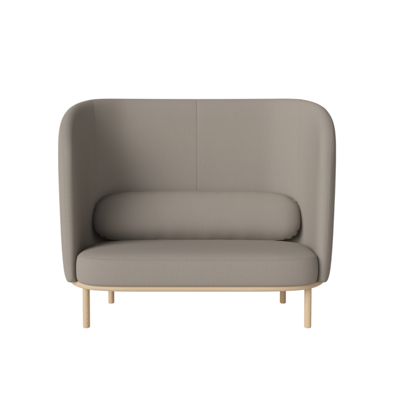 Sofa 2-zits FUUGA NESTING basis van gebleekt eikenhout