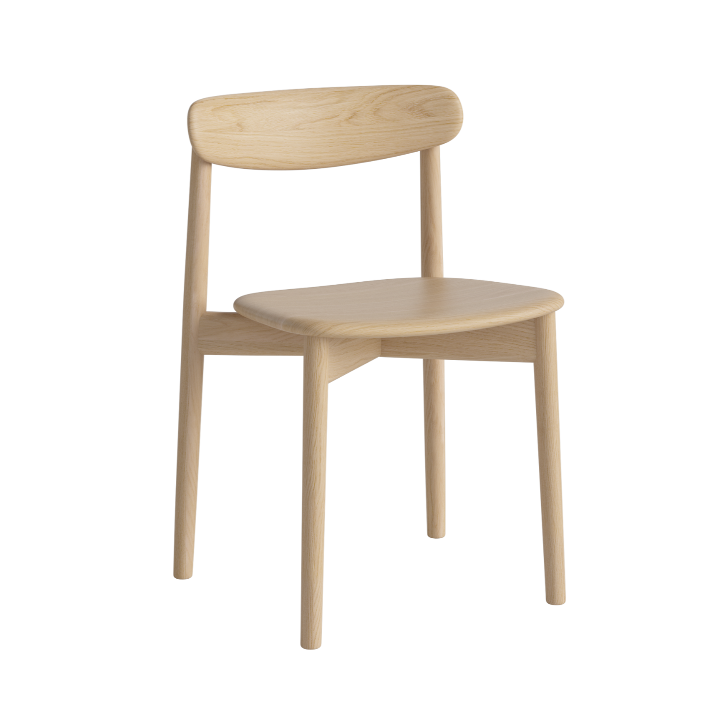 Stoel MERGE gebleekt eikenhout