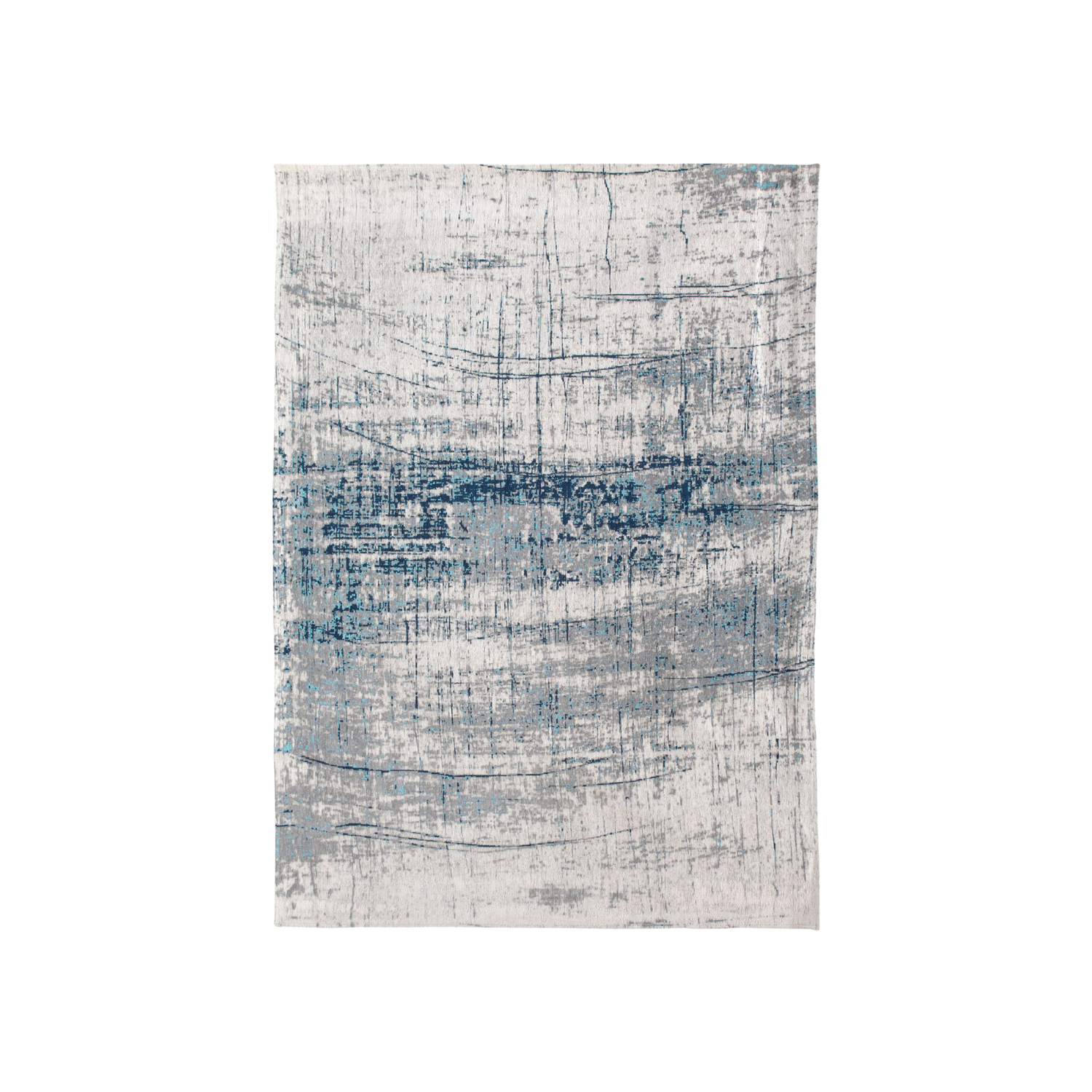 Vloerkleed GRIFF BRONX AZURITE wit-blauw