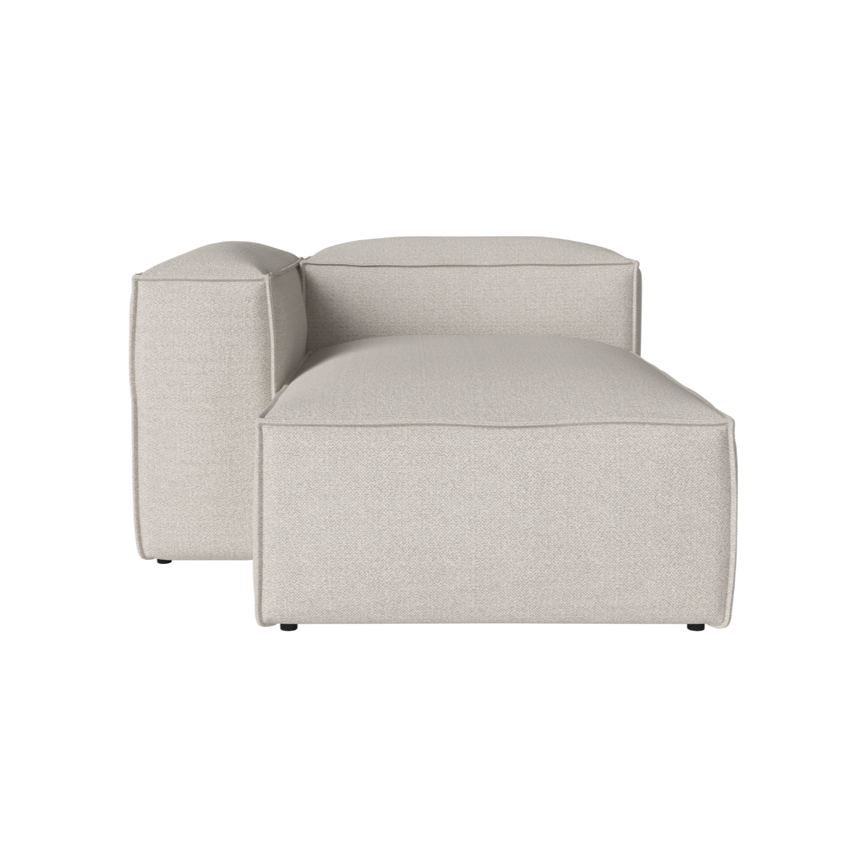 Modulaire bank COSIMA - linkszijdige chaise longue gestoffeerd