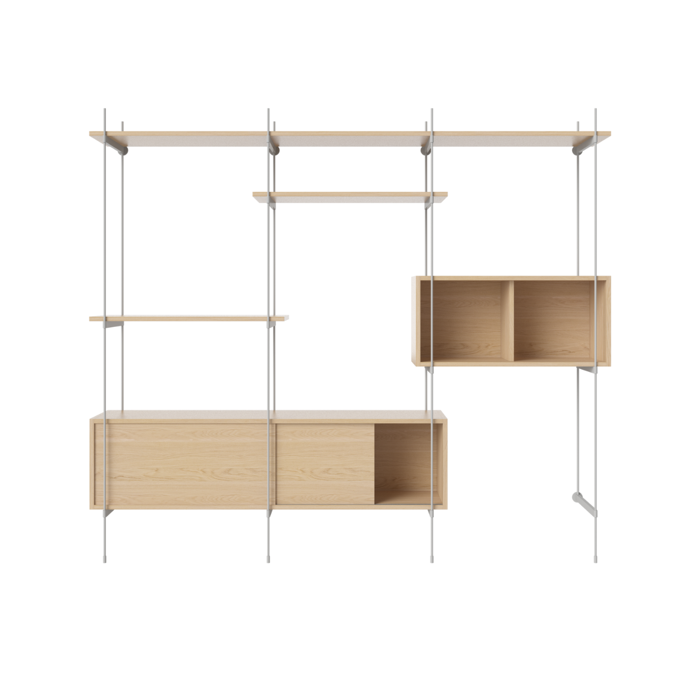 Stangenrood Butter Bindung Eichenfurnier mit einem Stahlrahmen