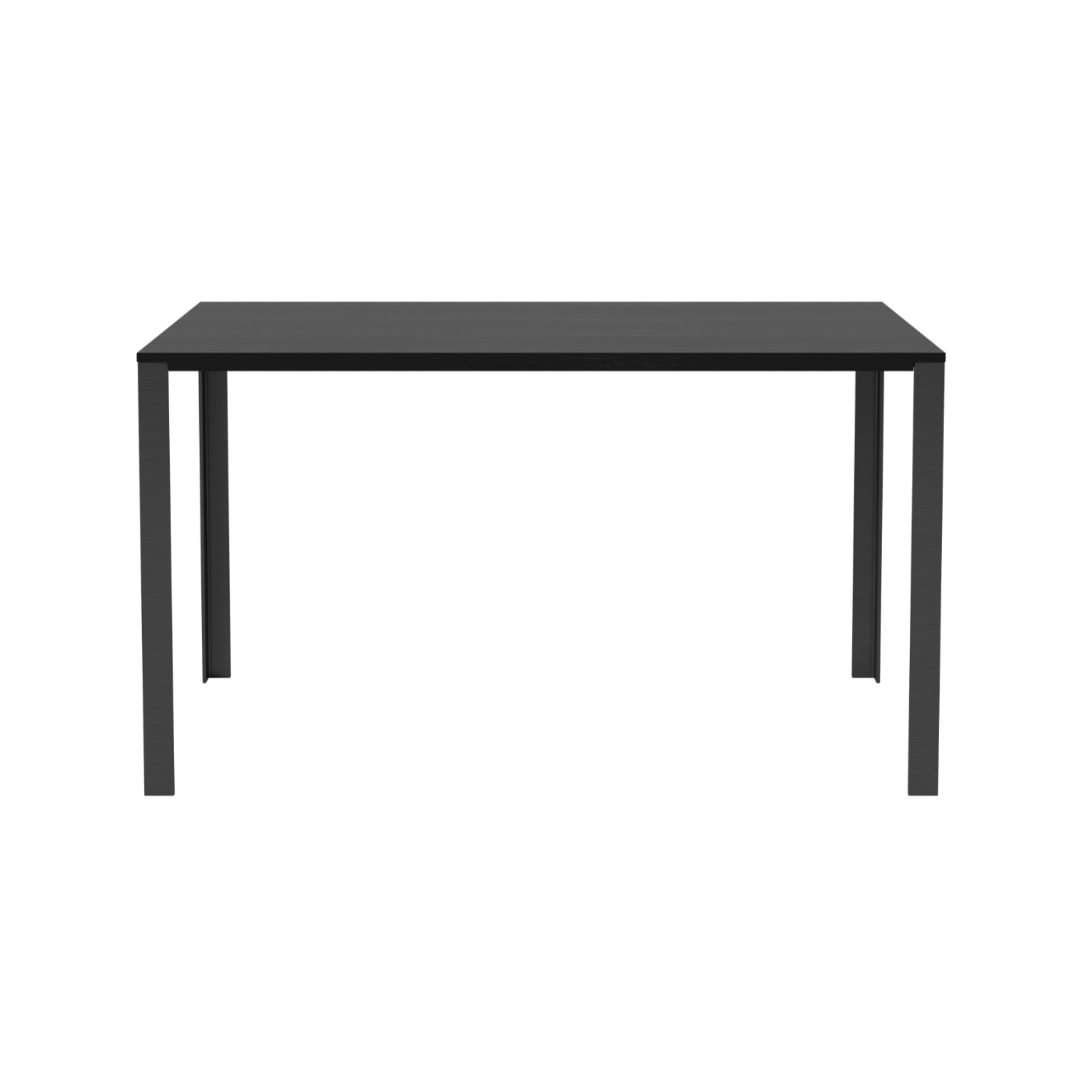 Tafel LINK zwart eikenhout met zwarte basis