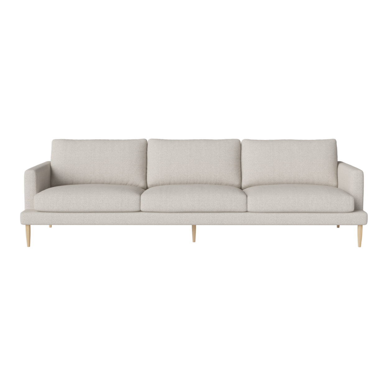 Sofa 4-persoons VENEDA SLIM gebleekte basis