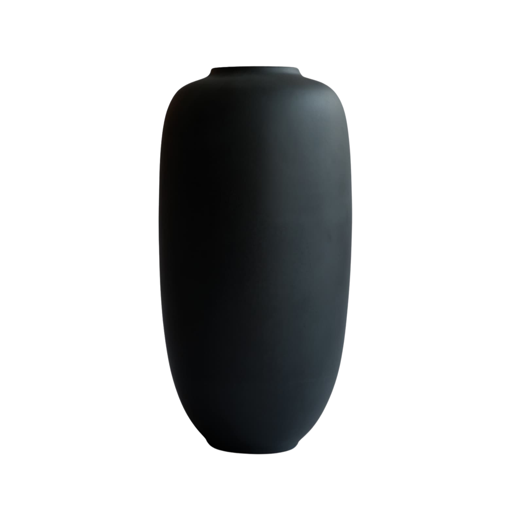 SUNAO SLIM Vase schwarze Keramik