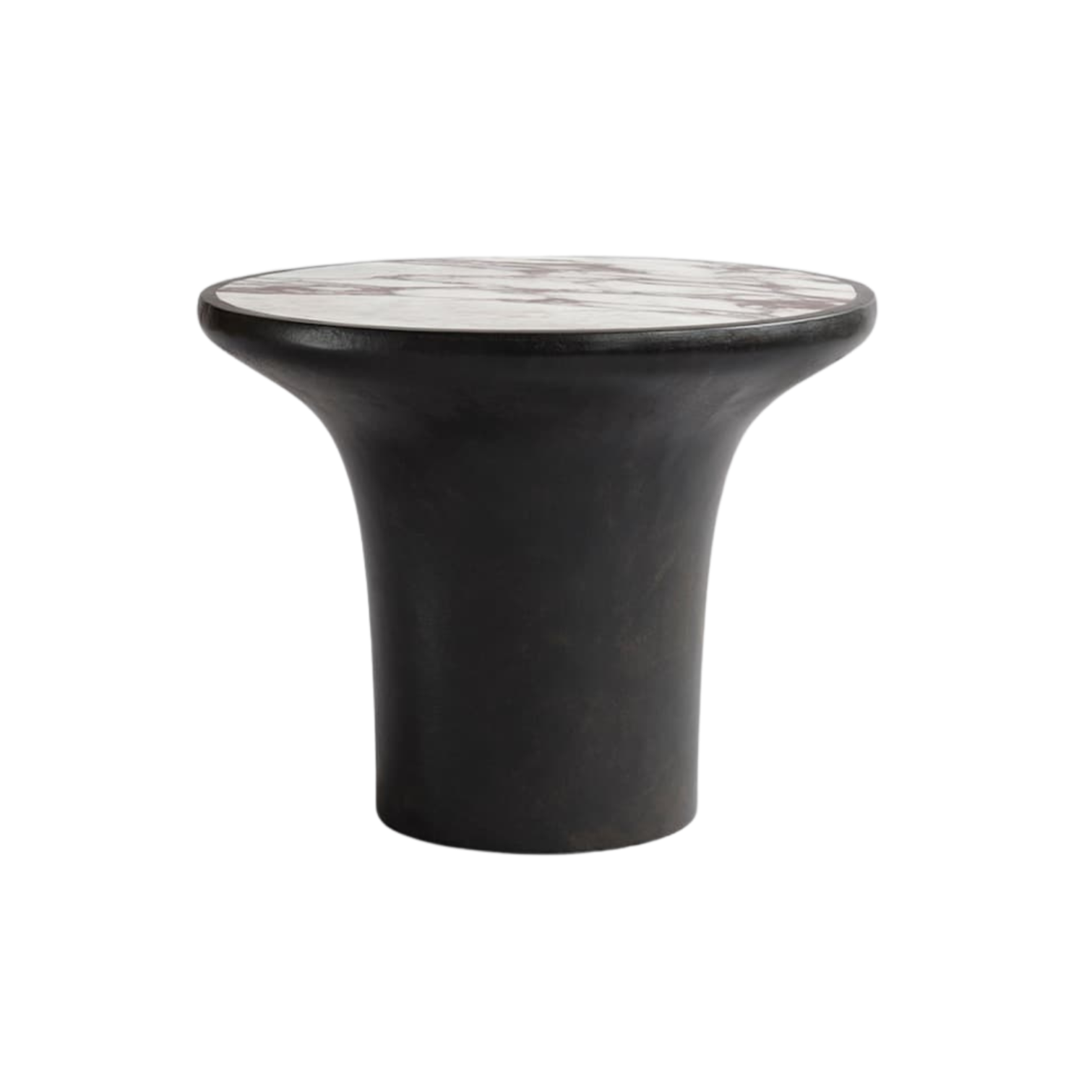 TRUMPET Couchtisch aus Beton mit Marmor