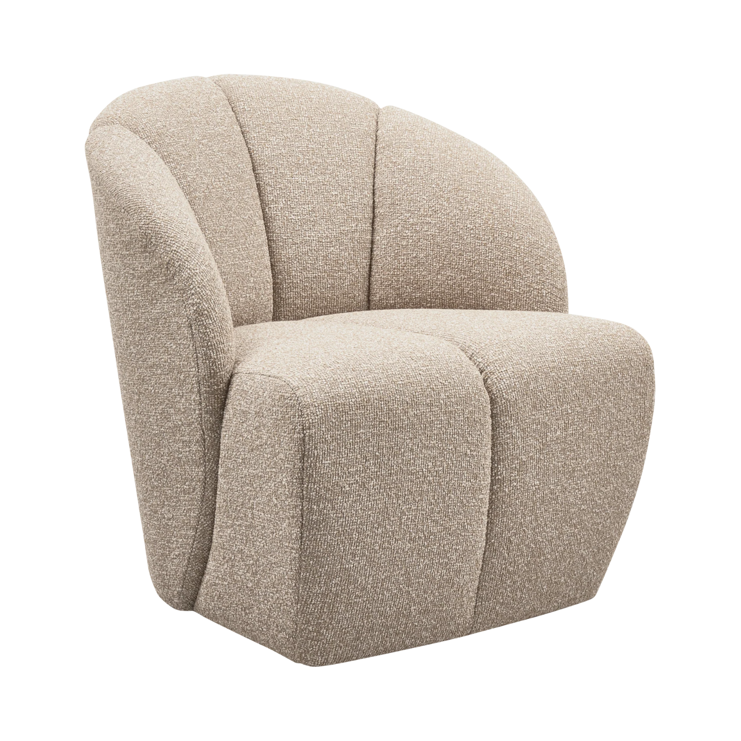 Drehstuhl MOJO beige Melange Bouclé