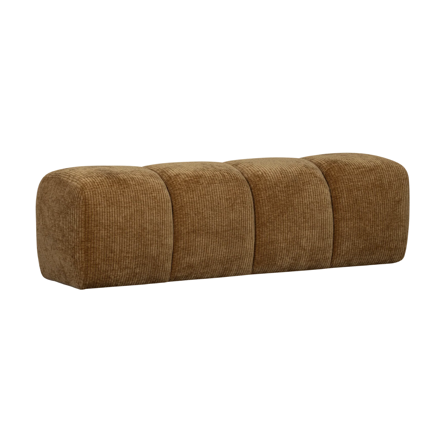 MOJO bench dark honey corduroy