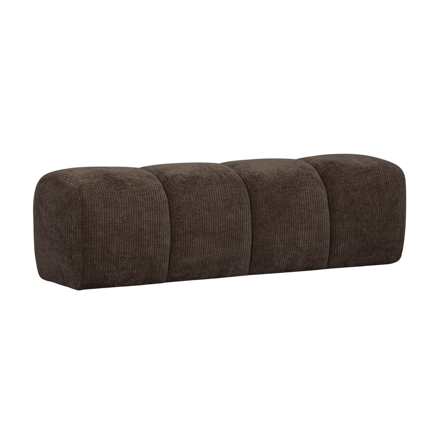 MOJO bench dark brown corduroy