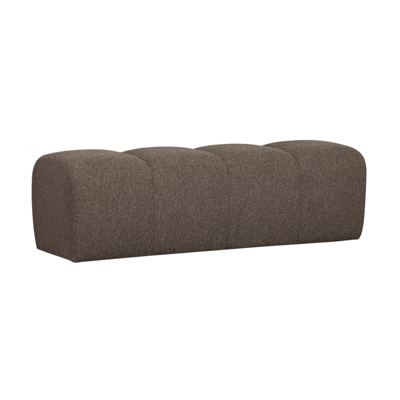 MOJO bench dark brown bouclé