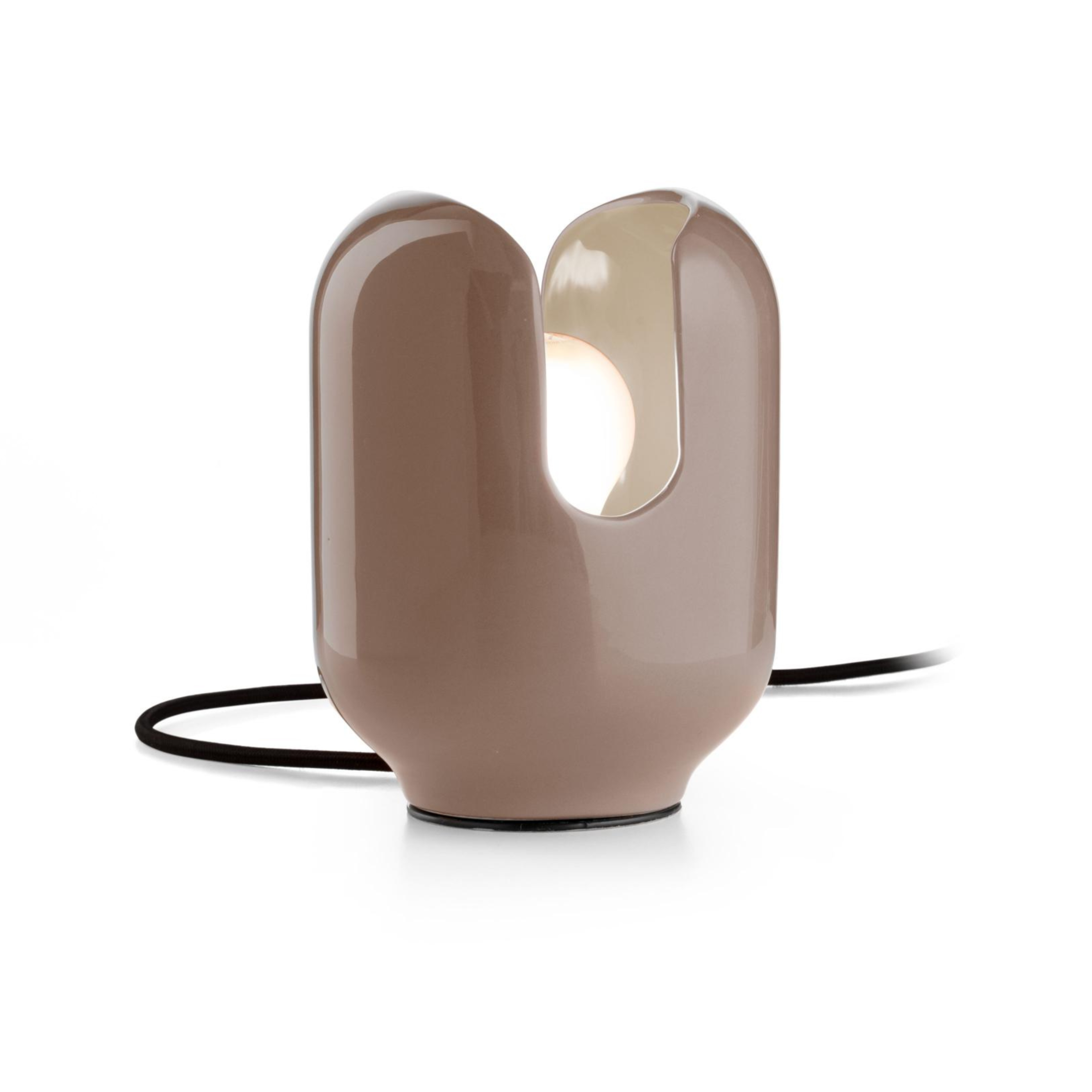 Tafellamp van keramiek BATUCADA mokka