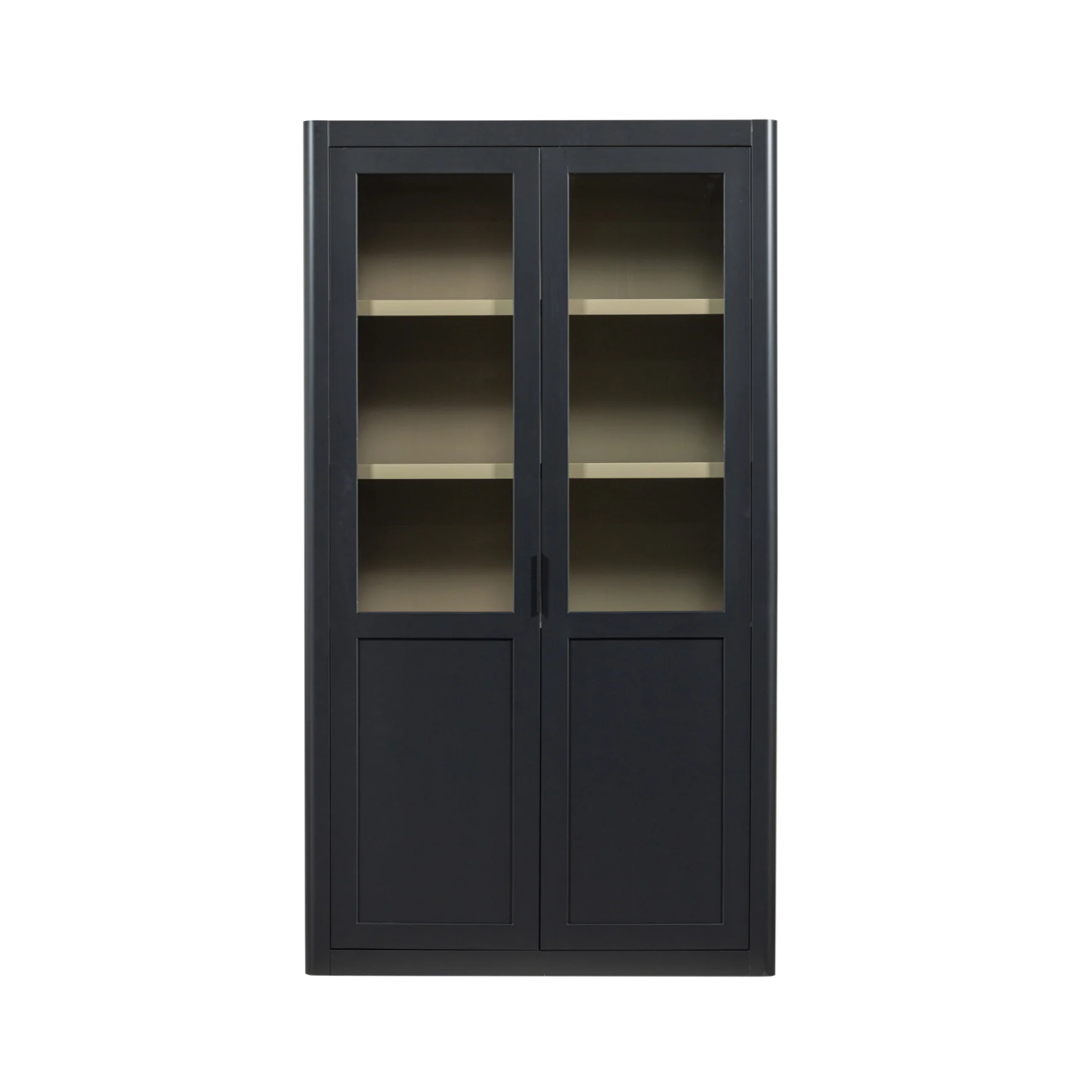 Zwarte GUNNAR vitrinekast