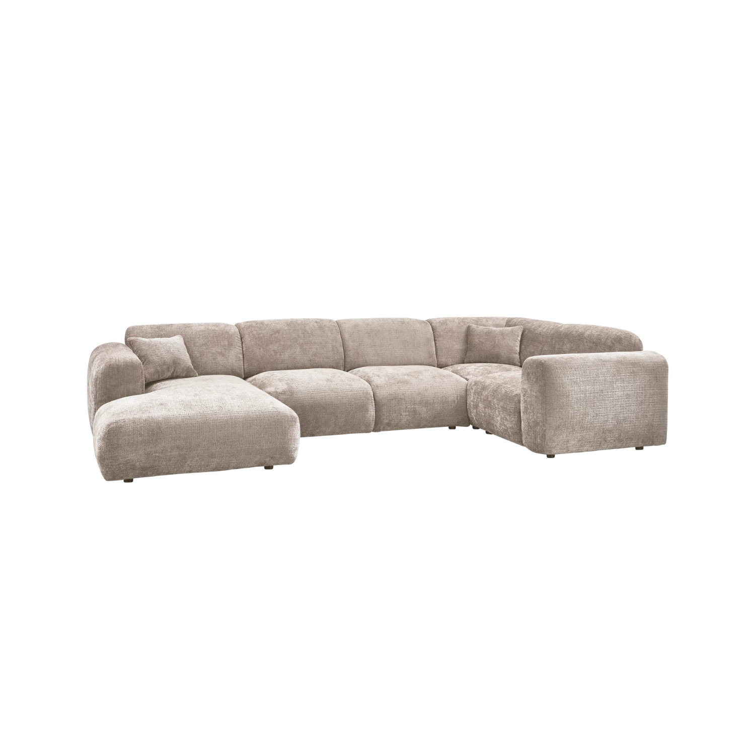 Panorama-Ecksofa rechts CLOUD beige