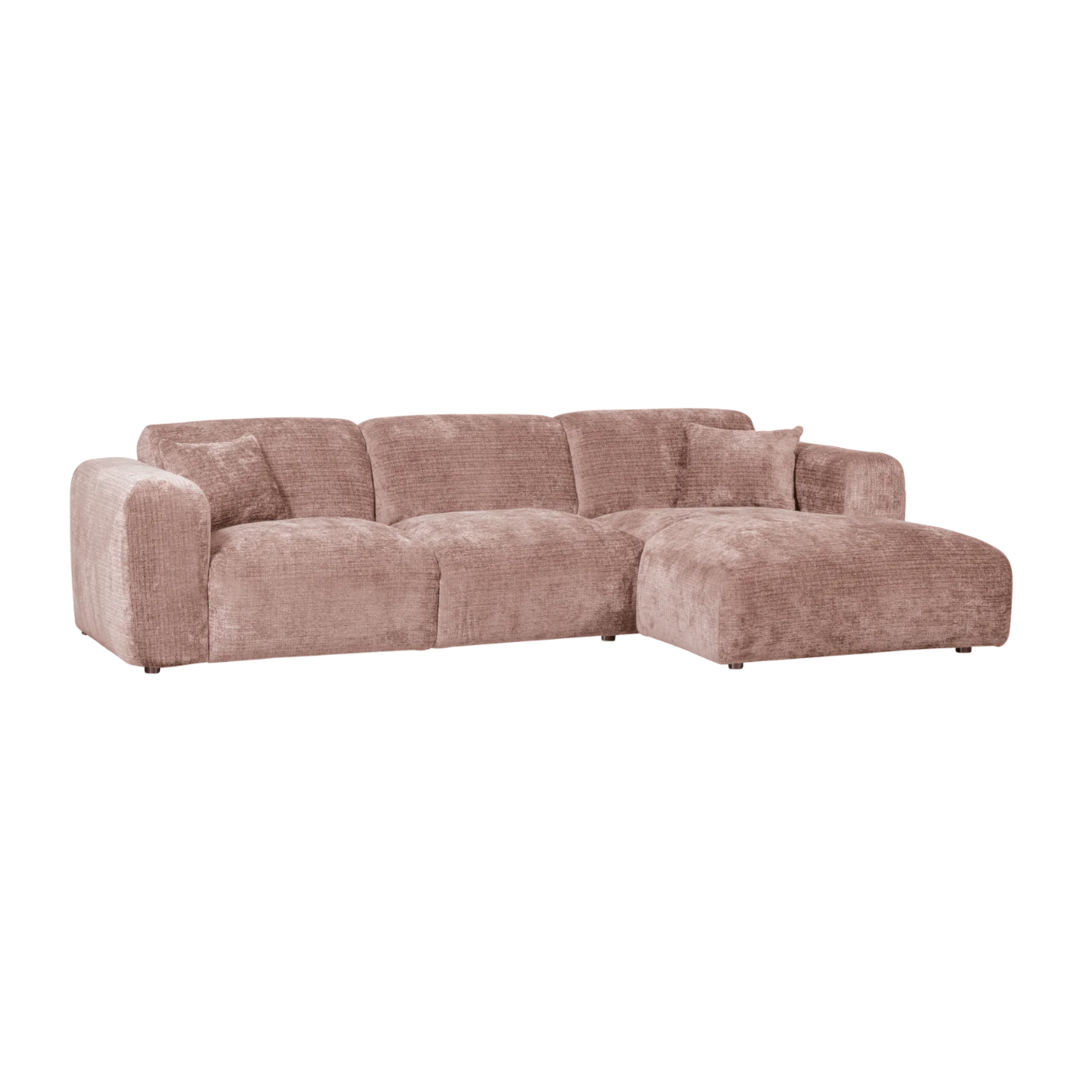 Modularer rechteckiger CLOUD Ecksofa in Rosa