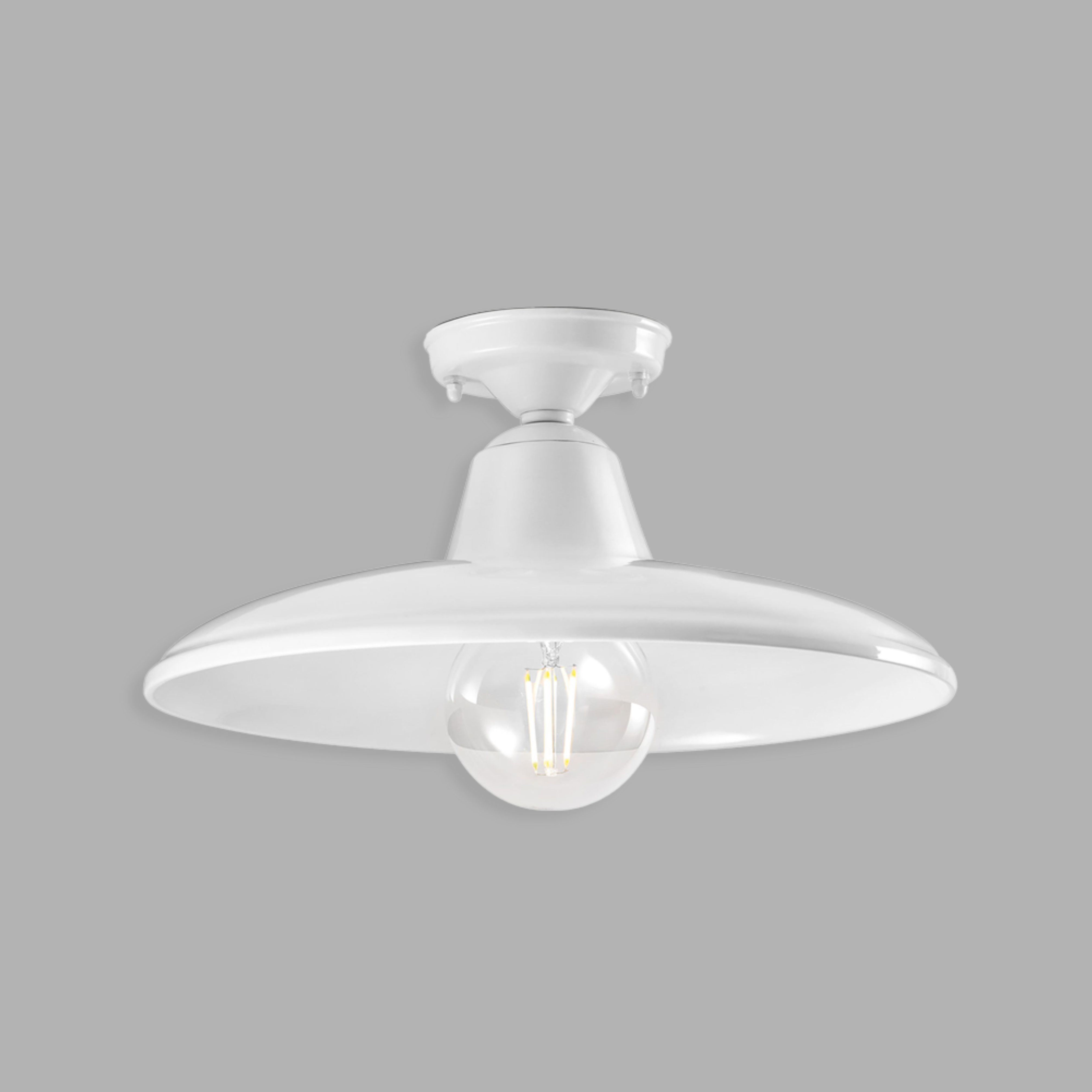 B&W Keramik Deckenleuchte weiß