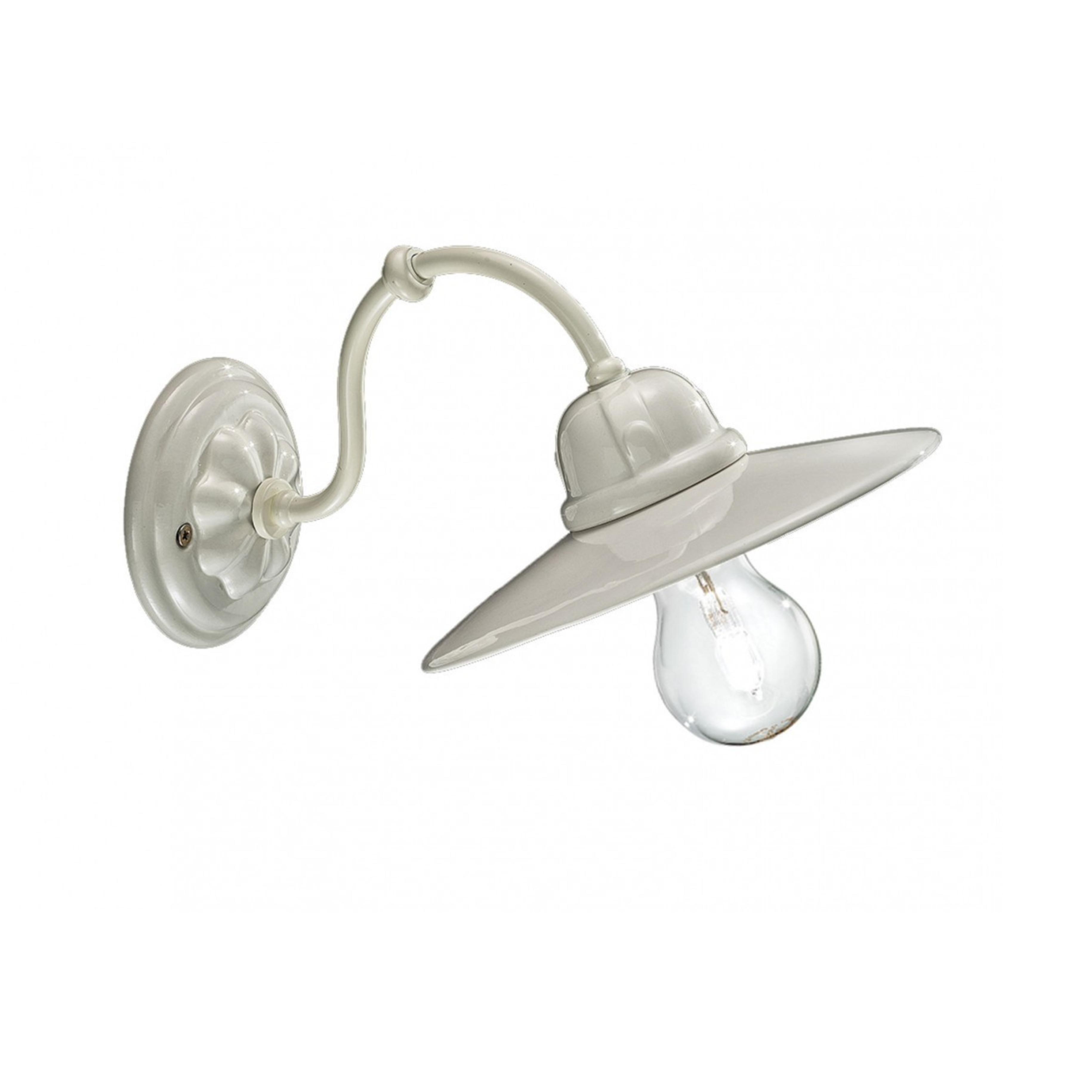 B&W white ceramic wall lamp