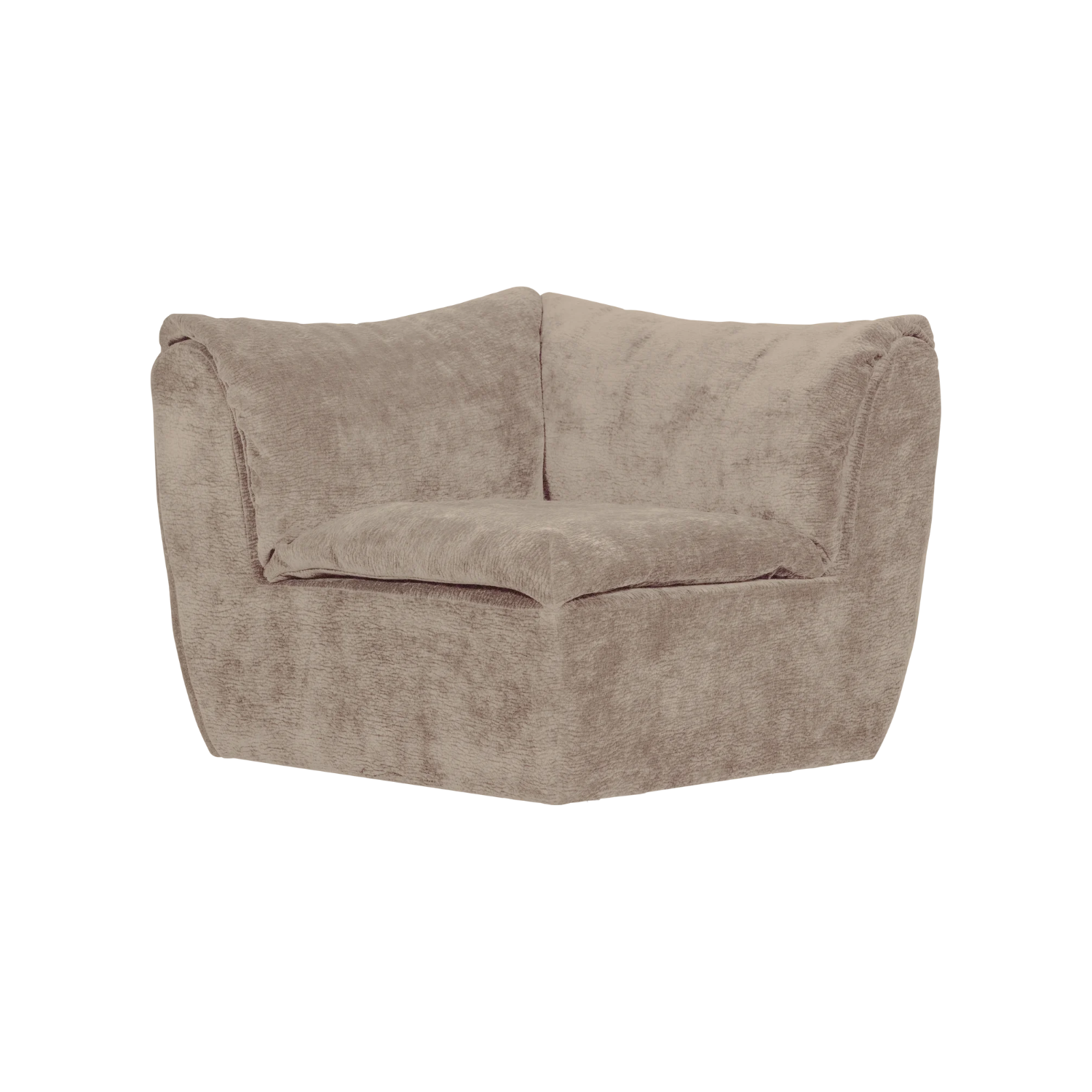 Modulares Sofa BAGGY 3D - Eckelement sandfarben