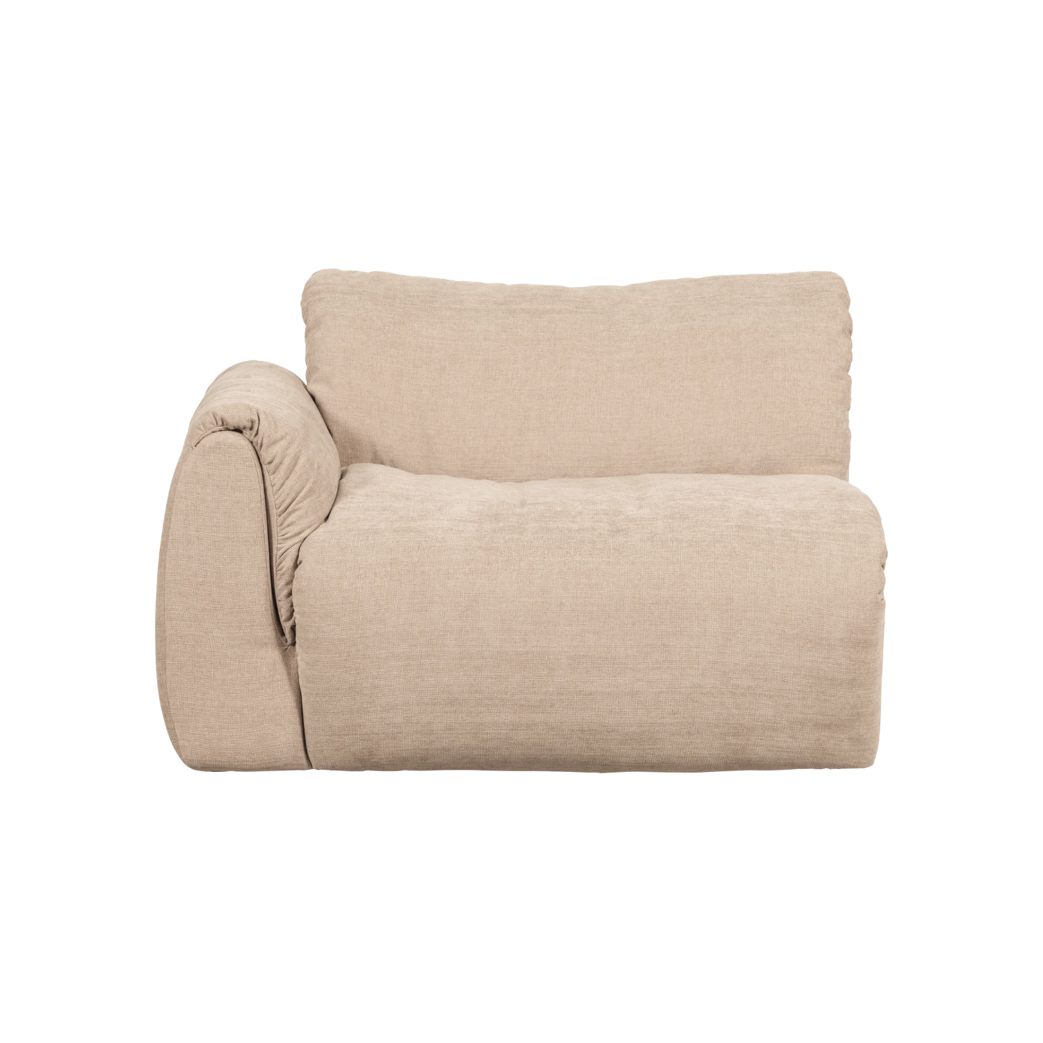 Modulaire bank BAGGY - linker element zandkleurig