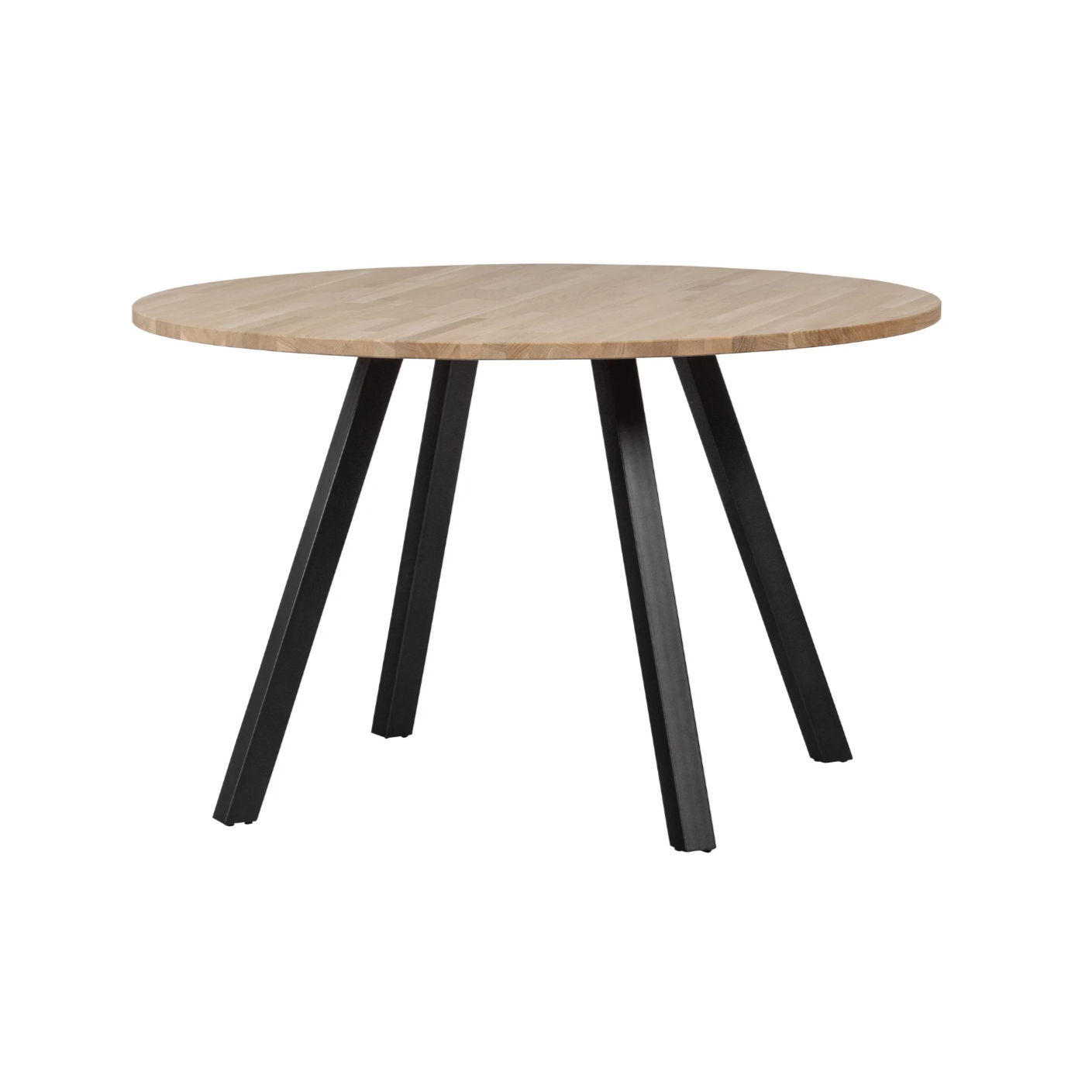 Ronde tafel TABLO eiken met een V-vormige basis
