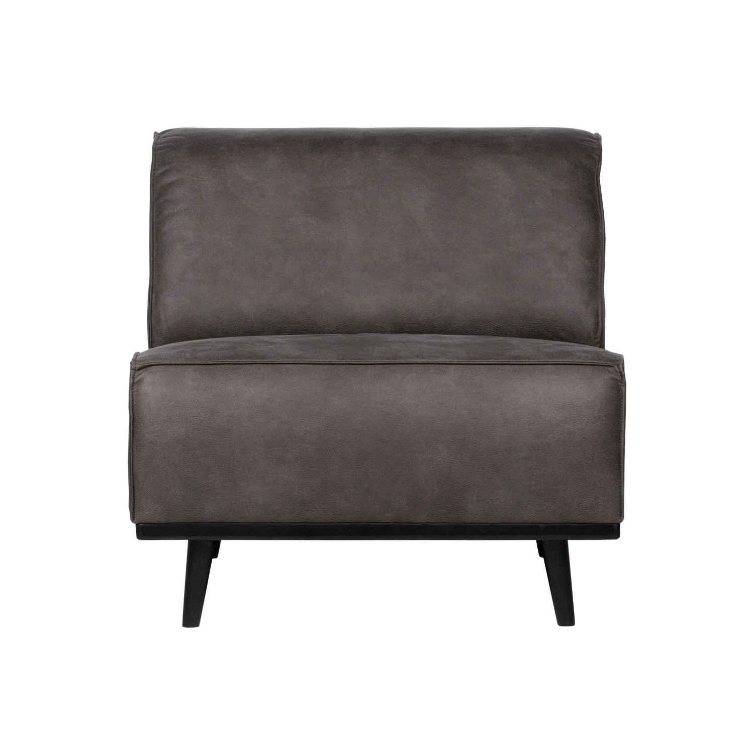 STATEMENT armchair dark gray leather