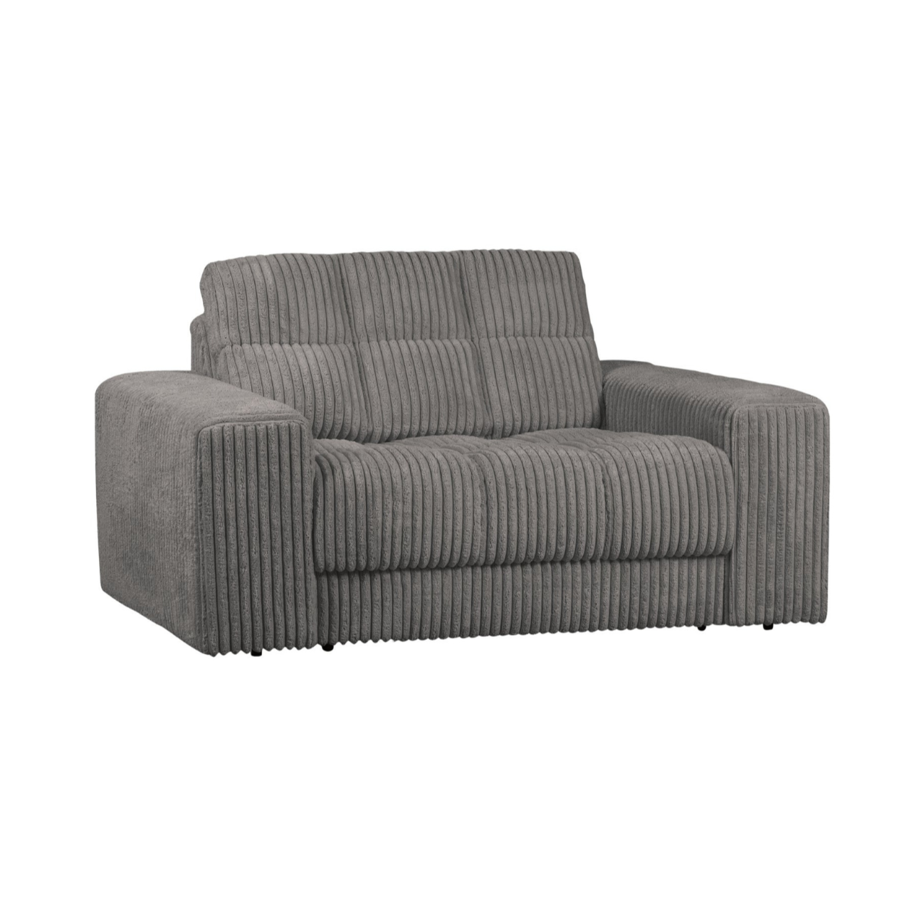 Sofa loveseat TWEEDE AFSPRAAK grijs ribfluweel