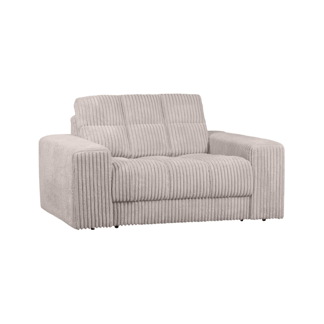 Sofa loveseat TWEEDE AFSPRAAK crème ribfluweel