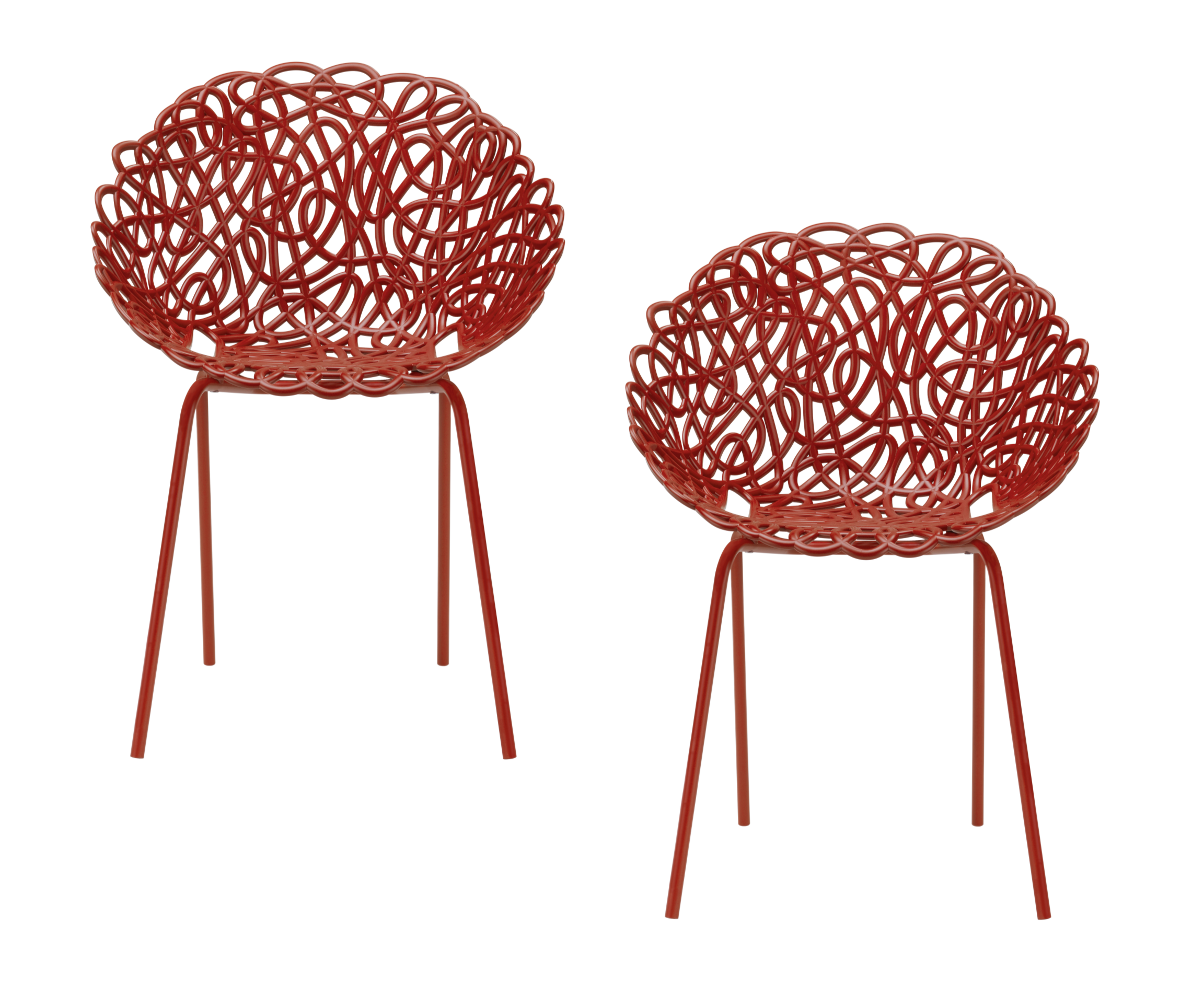 BACANA Red Garden Chair Set