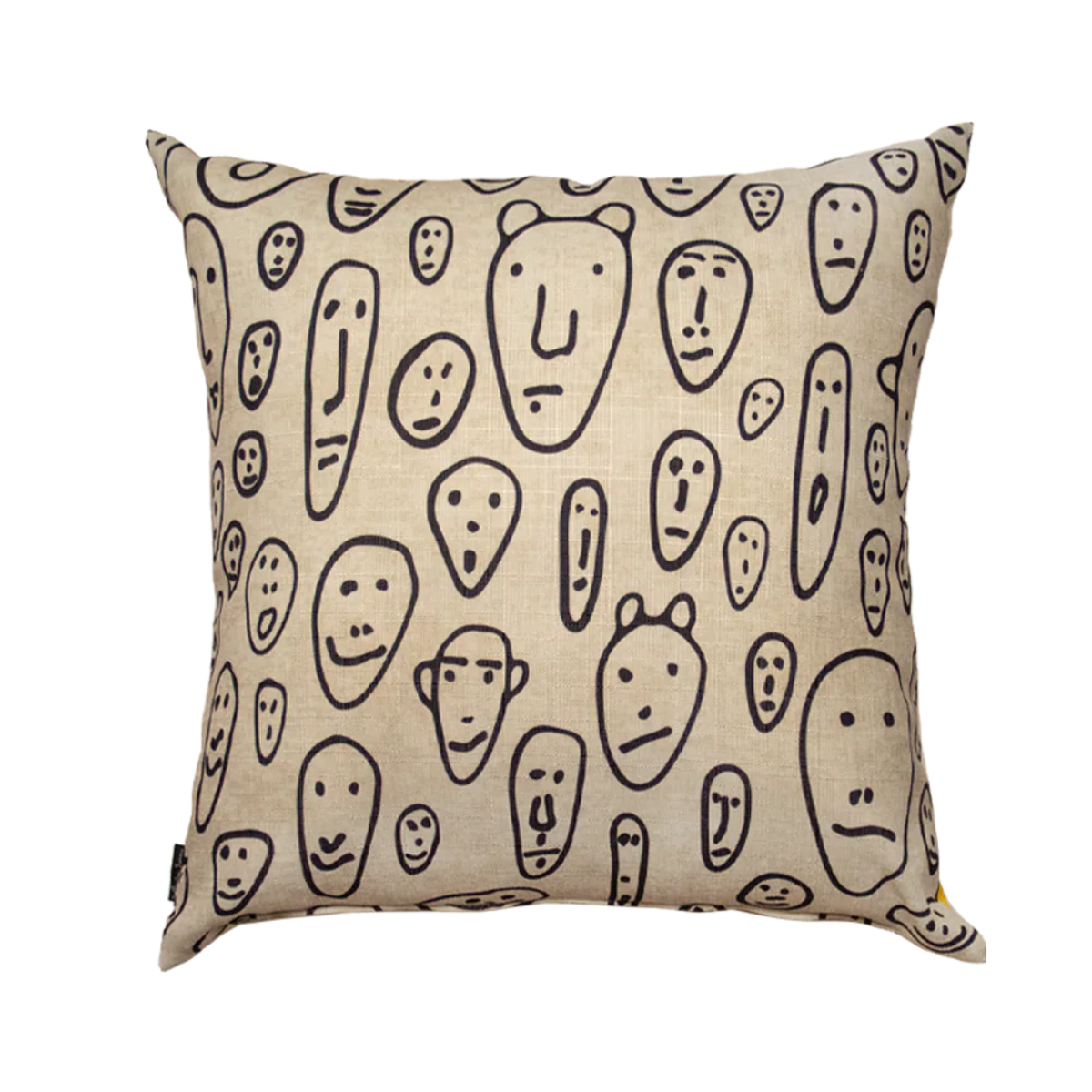 Reversible Pillow DOG yellow