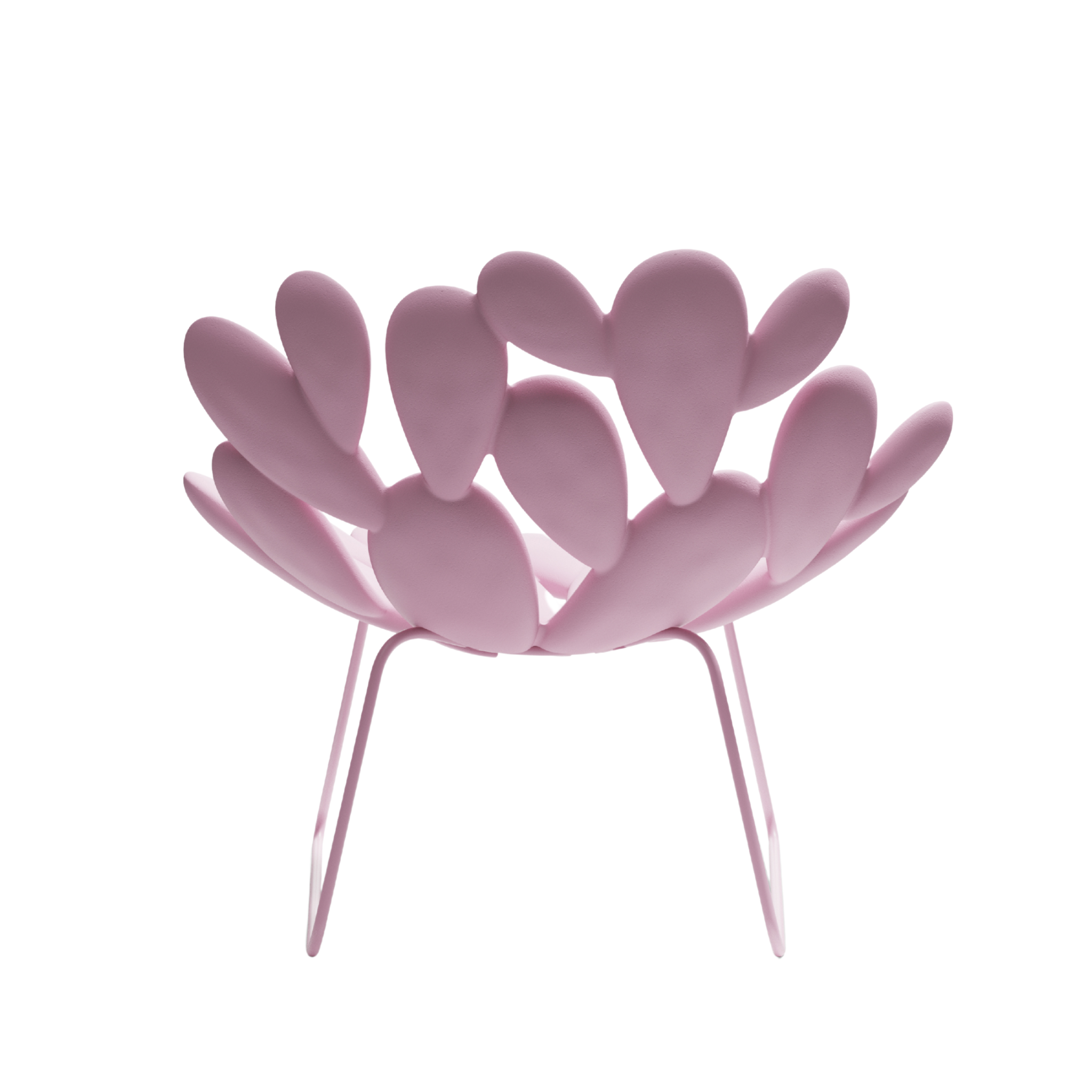 Gartenstuhl FILICUDI in Hellrosa mit Kufenbasis