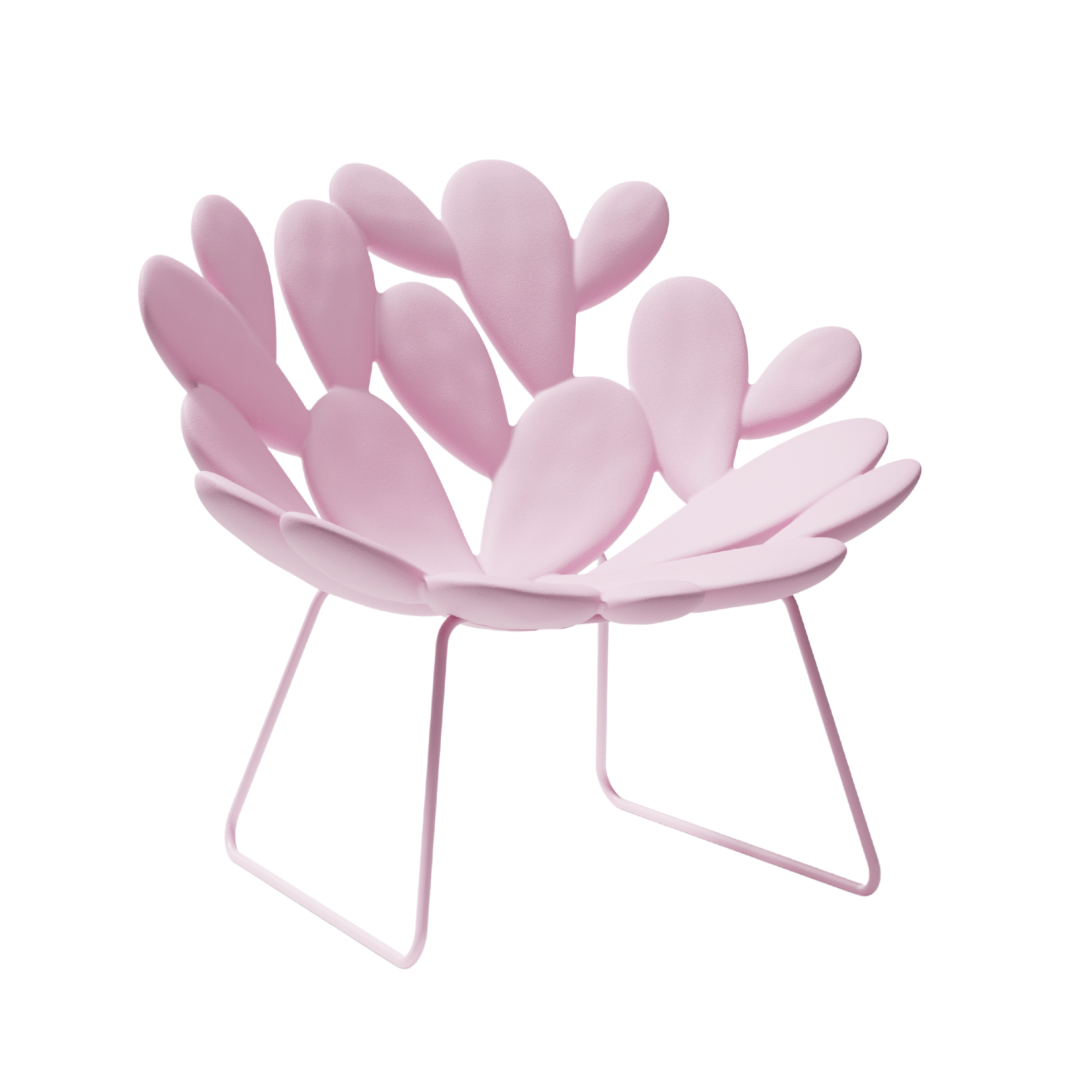 Gartenstuhl FILICUDI in Hellrosa mit Kufenbasis