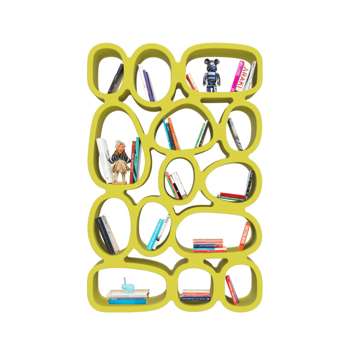 Boekenkast KOIBUCHI mosterdgeel