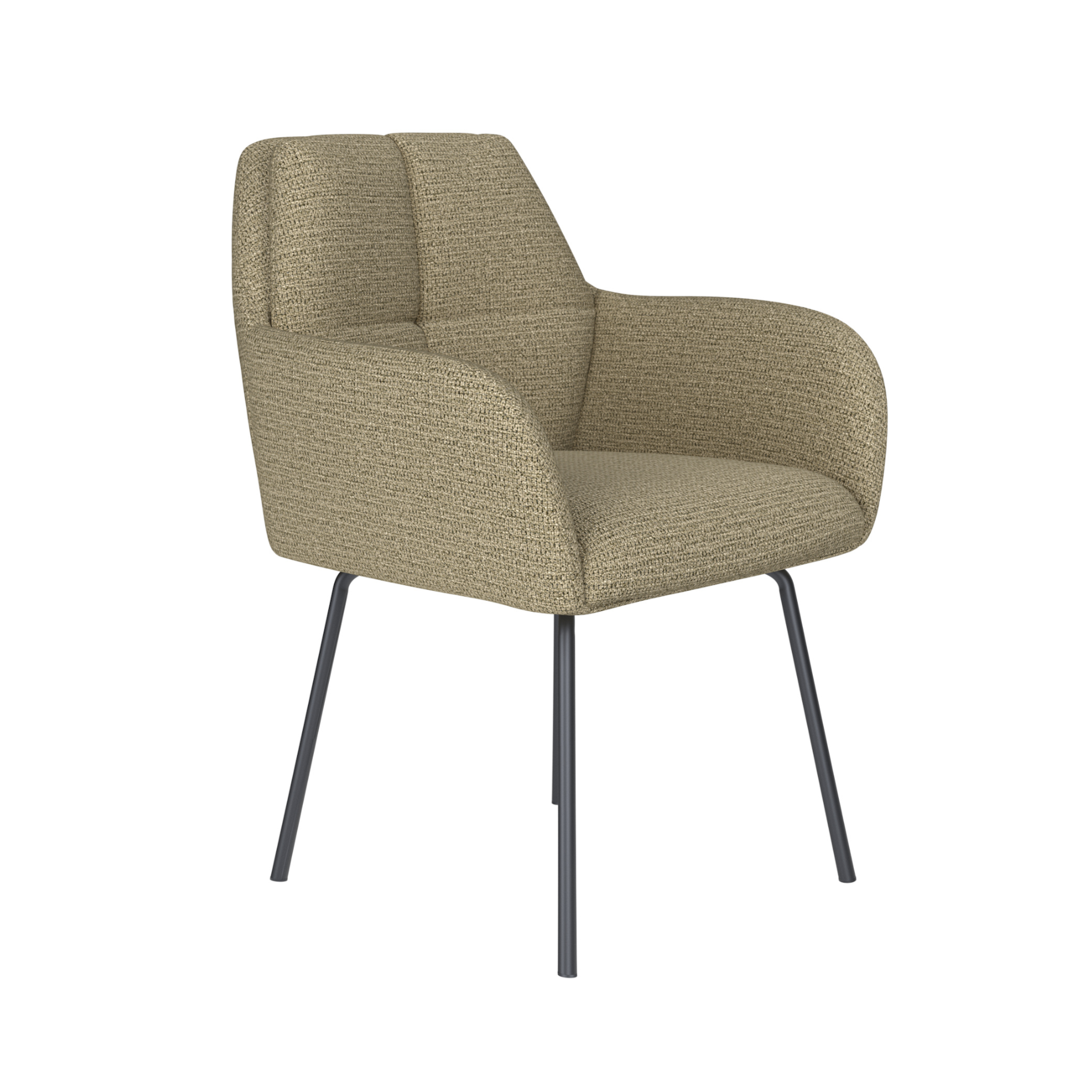 Stuhl PETE grün mit schwarzem Gestell