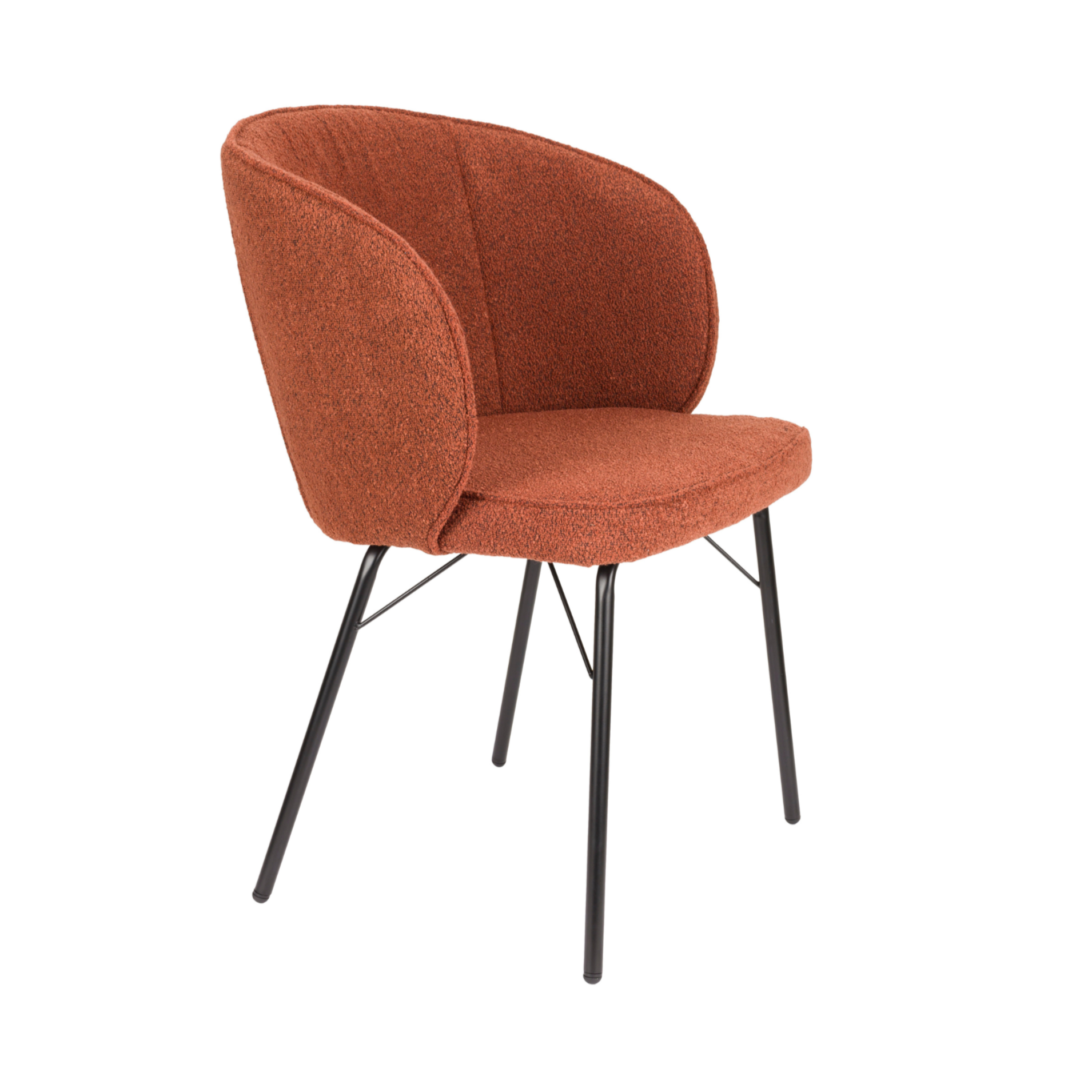 JOA Chair terracotta with black base