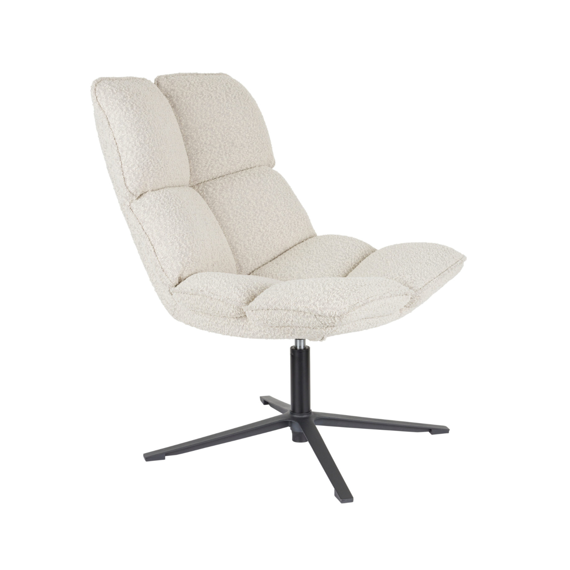 Beige BROS fauteuil met zwarte basis