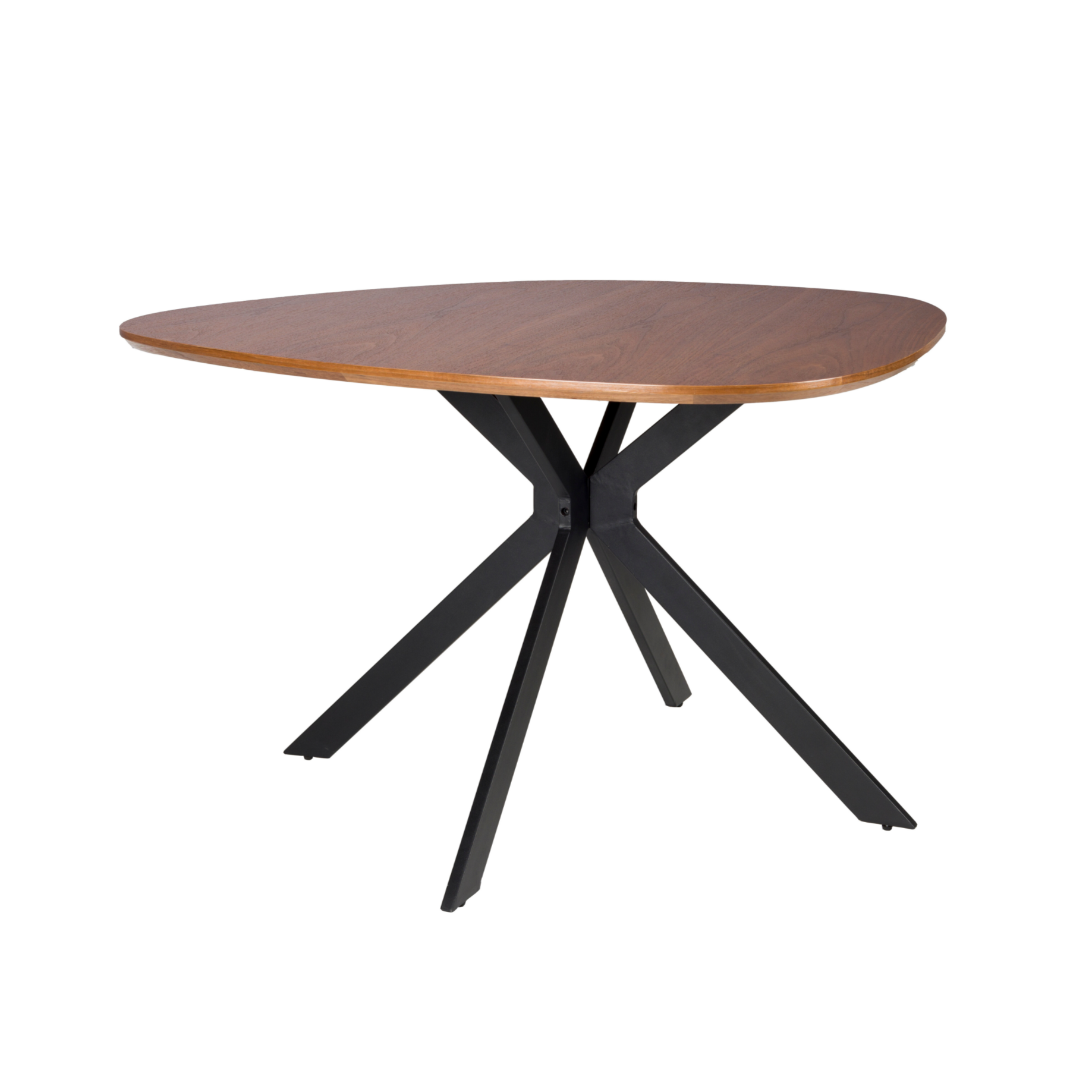 Tisch CHASE ORGANIC braun mit schwarzem Fuß