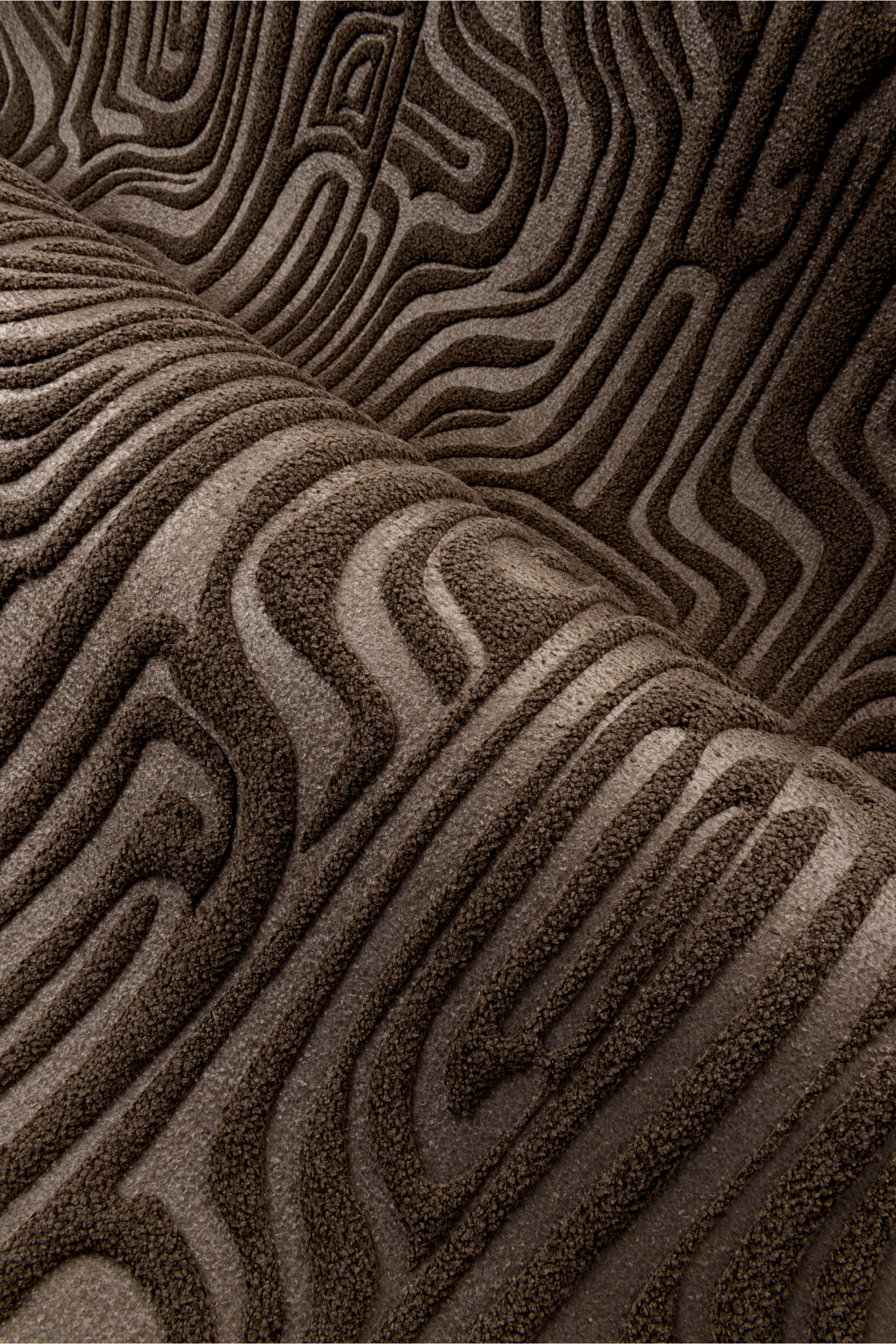 Textile wallpaper CLOUD brown