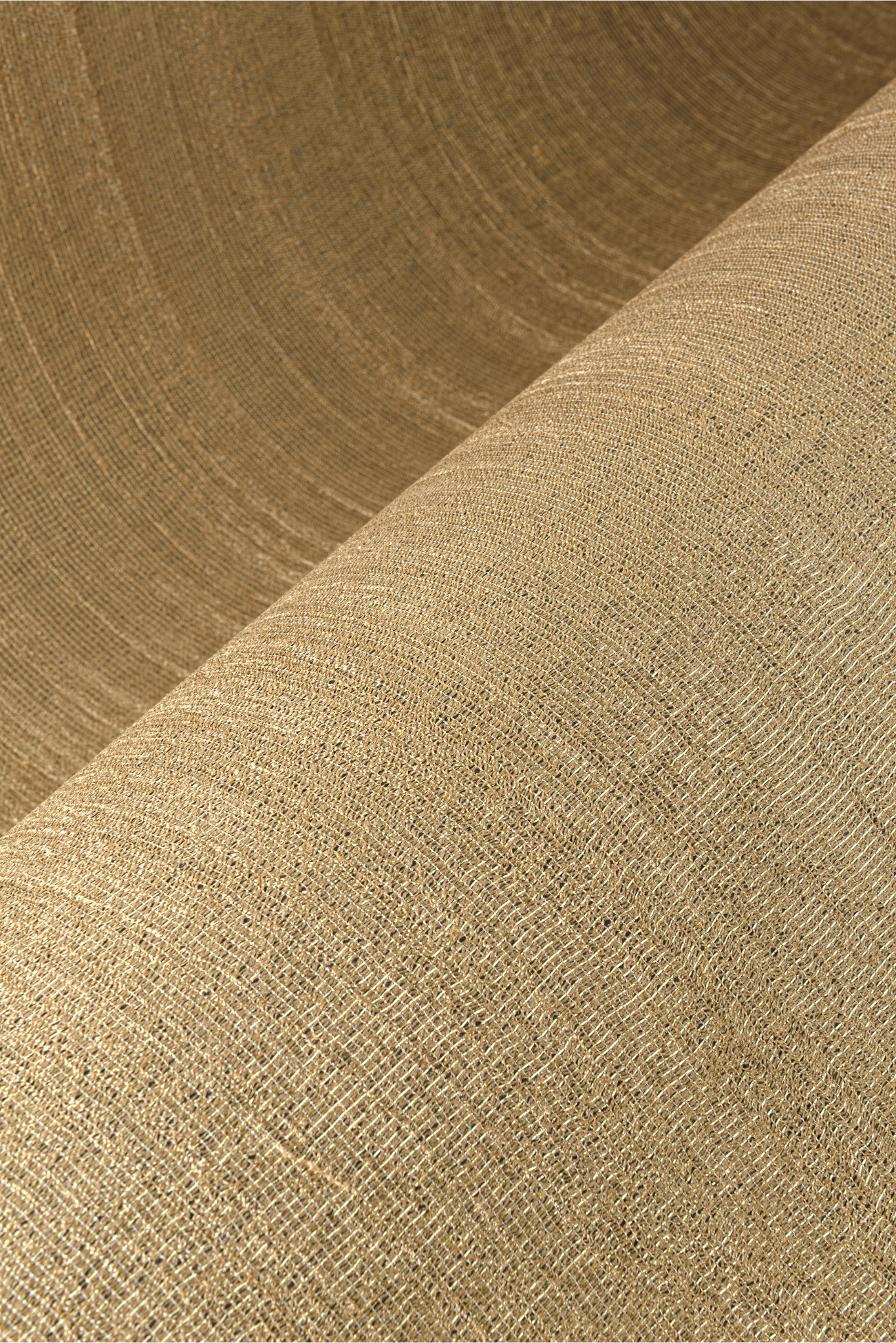 Textil-Tapete mit offenem Gewebe PRISTINE gold