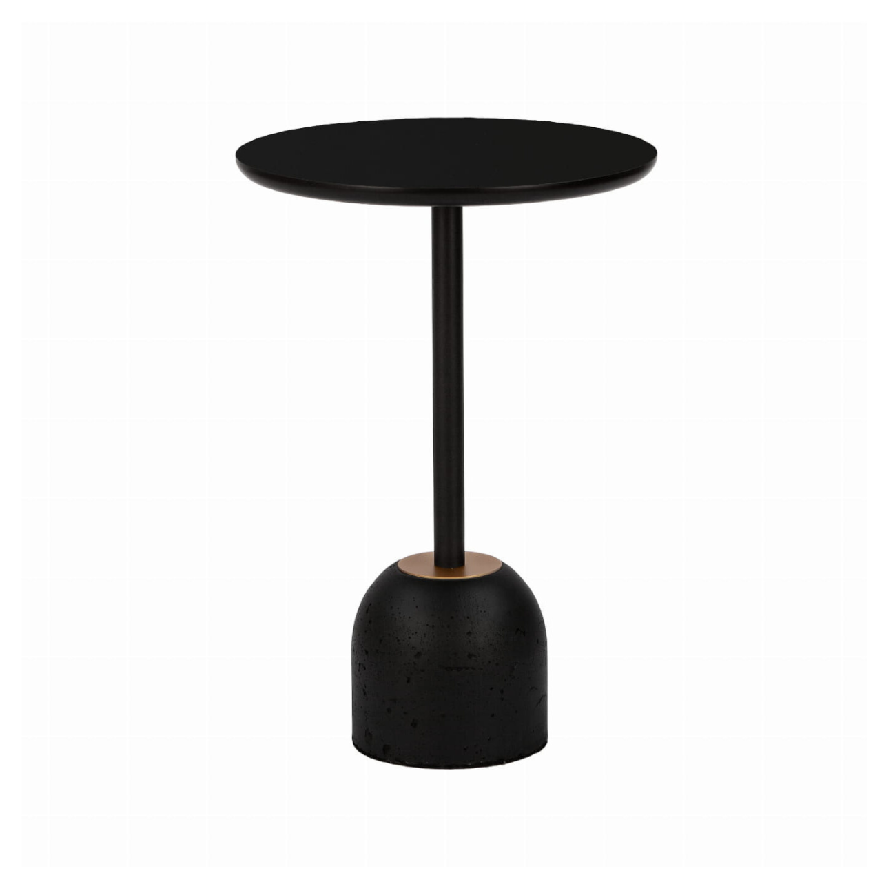 Couchtisch BET HPL schwarz mit Betonbasis