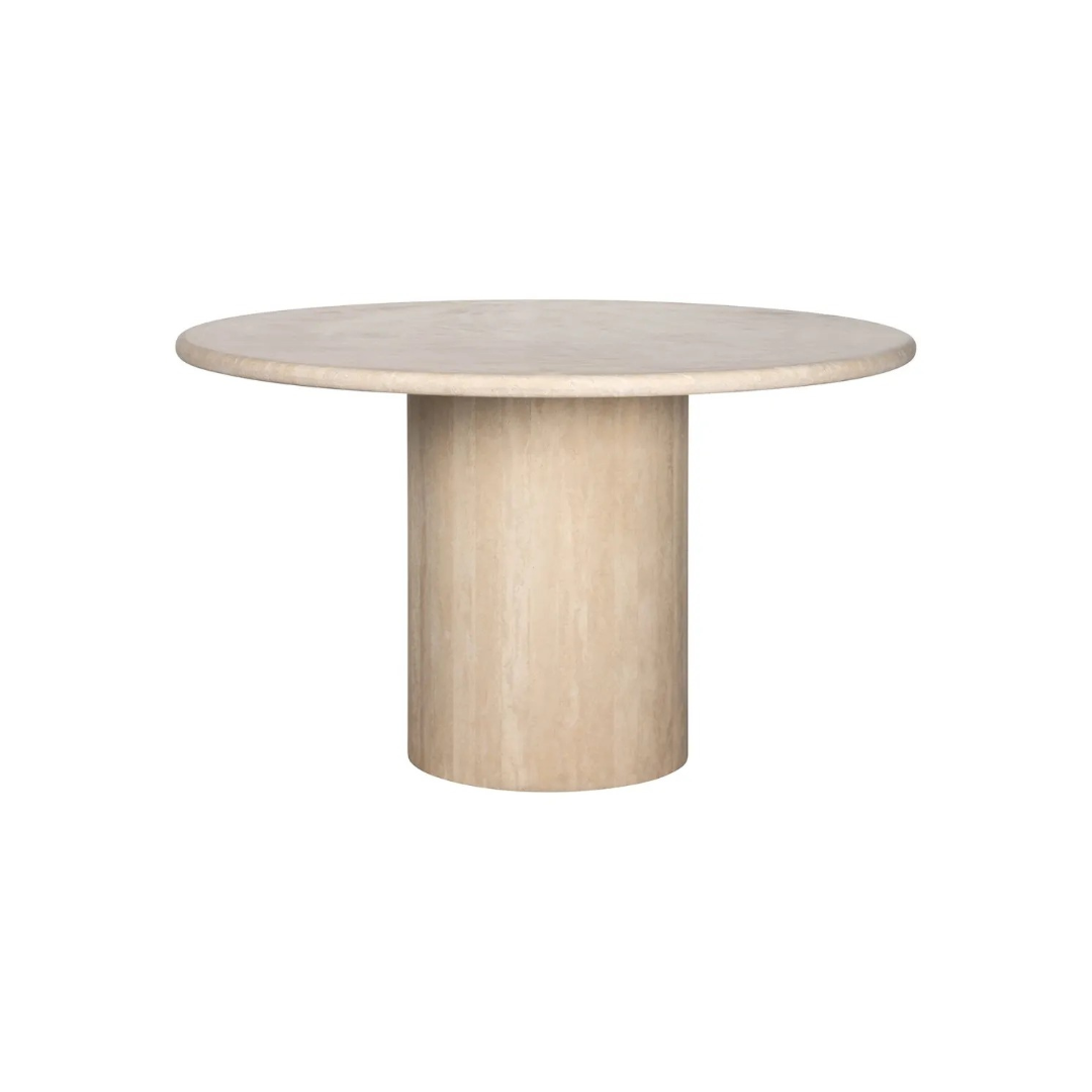RENAISSANCE round table beige travertine