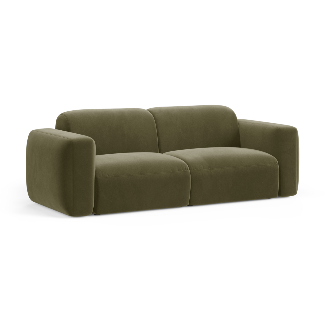 Sofa aus Samt 3-sitzig STRINO grün