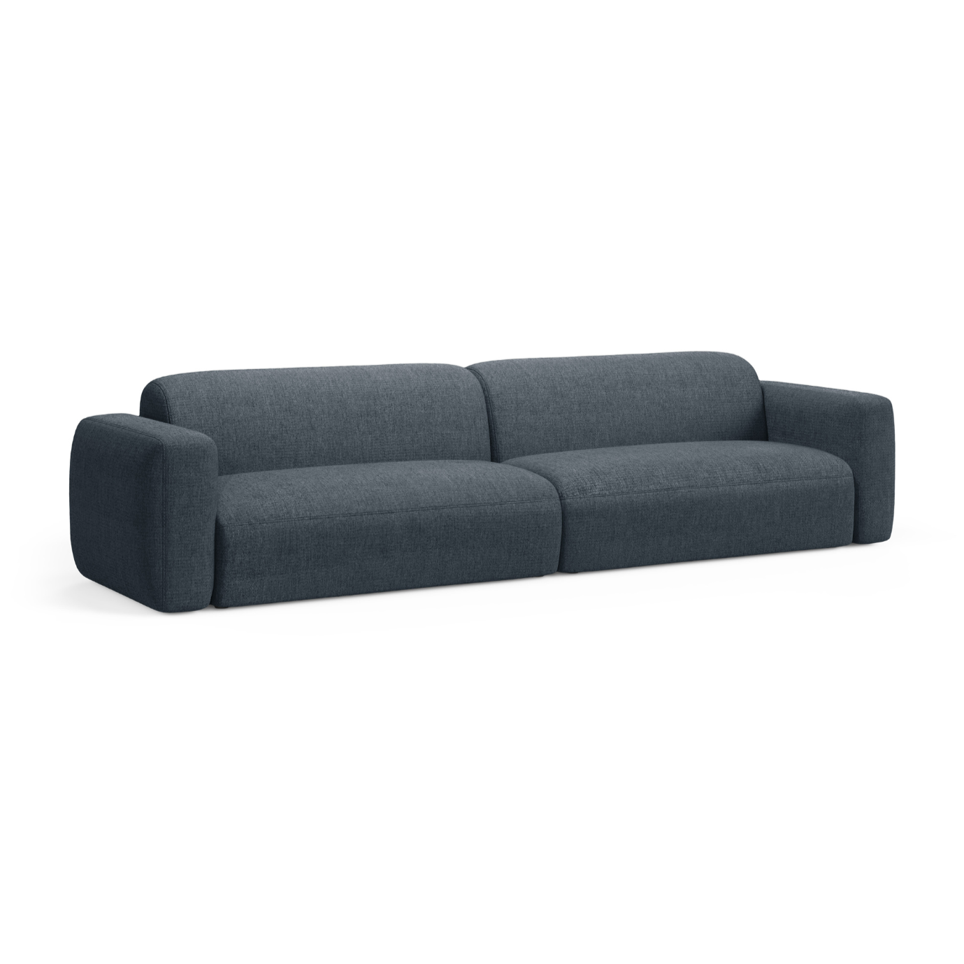 Sofa 4-persoons STRINO blauwe chenille