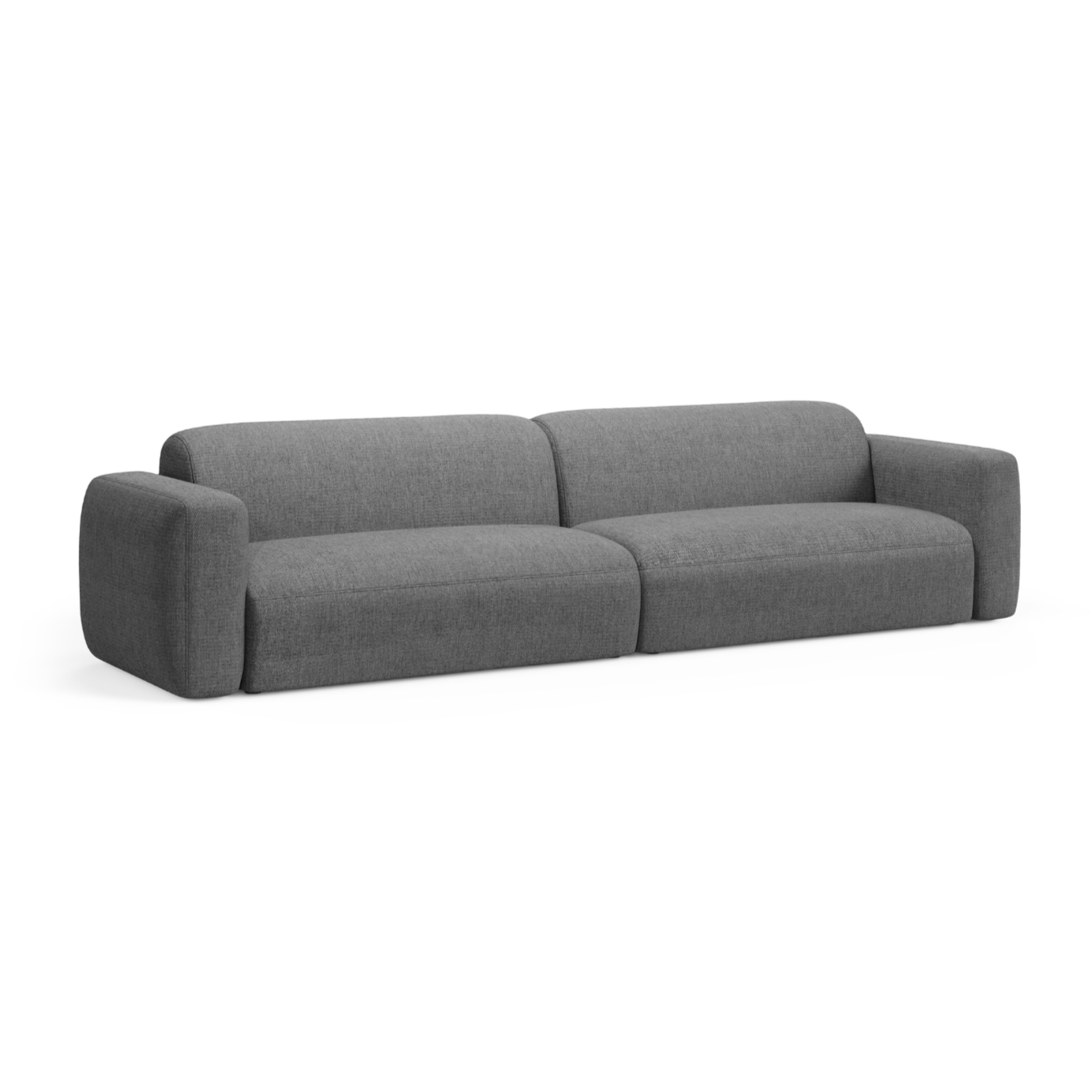 Sofa 4-persoons STRINO grijs chenille