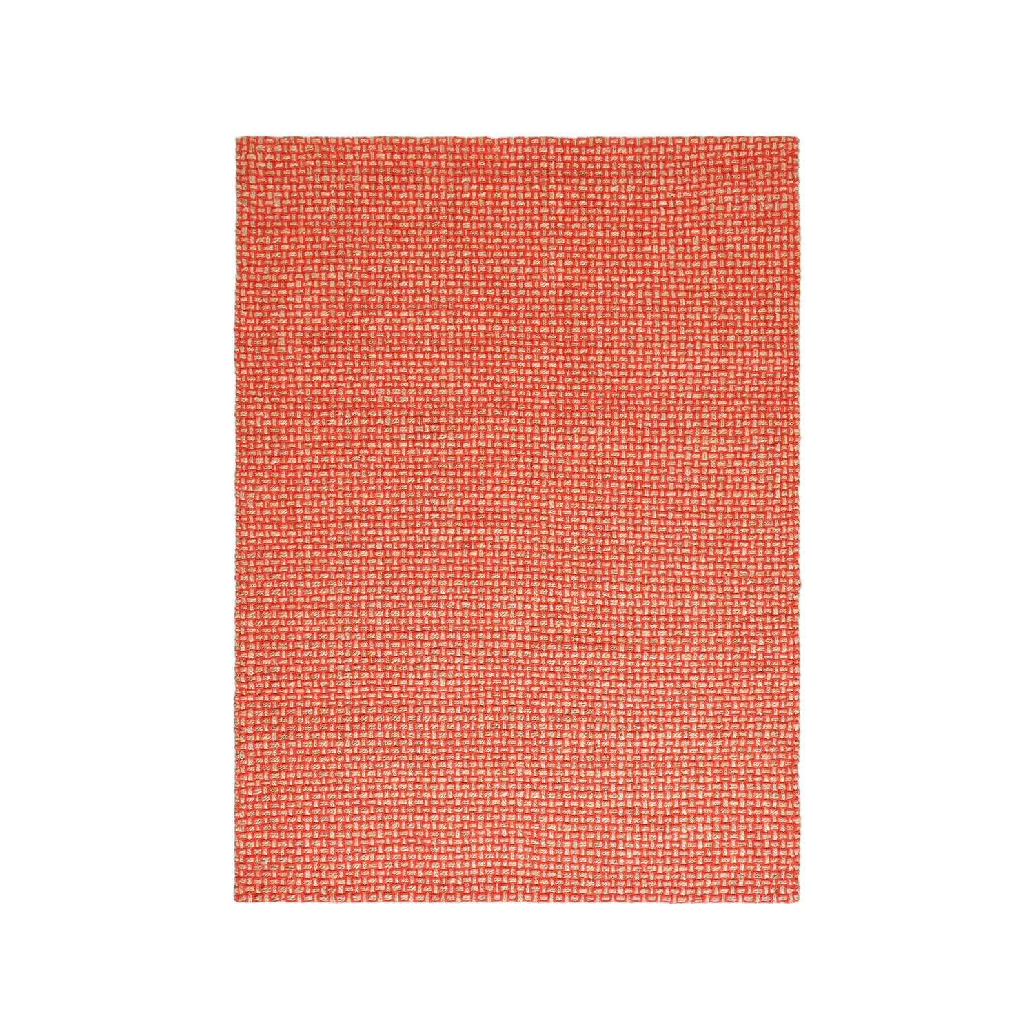 Vloerkleed WEAVE rood met beige